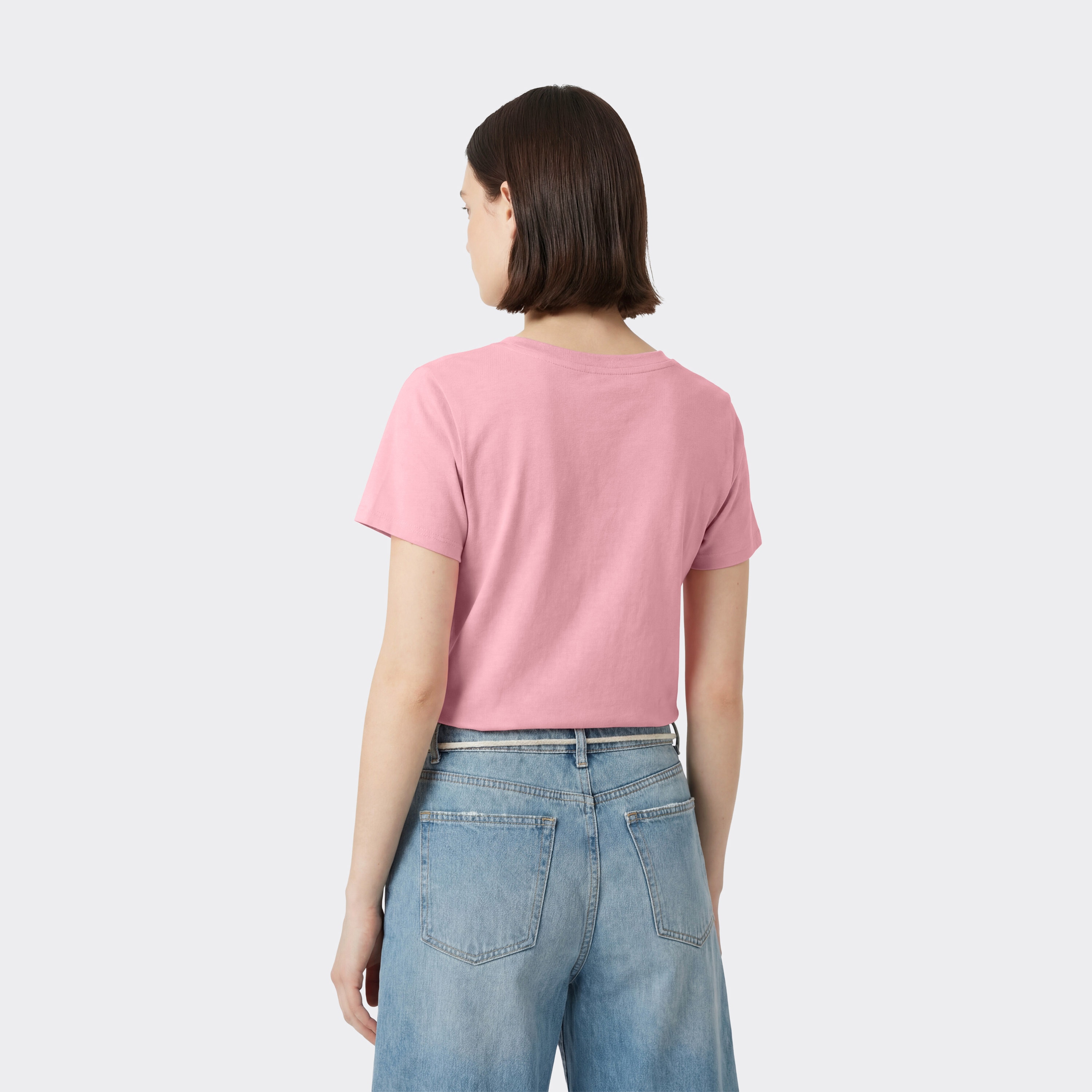 T-shirt de Manga Curta de Mulher SS Tee Rosa-2