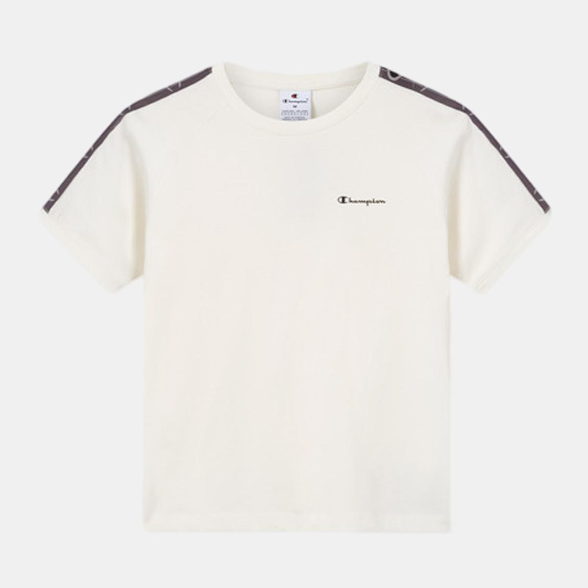 T-shirt de Manga Curta de Mulher Crewneck Cinzento-5