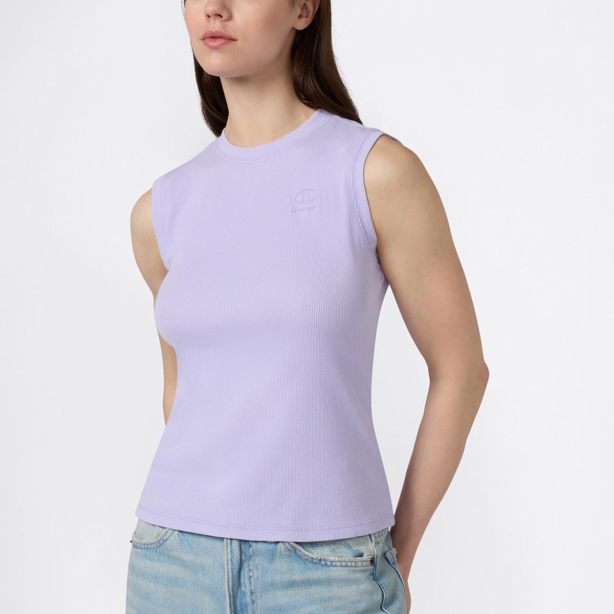 T-shirt sem Mangas de Mulher Tank Roxo-1
