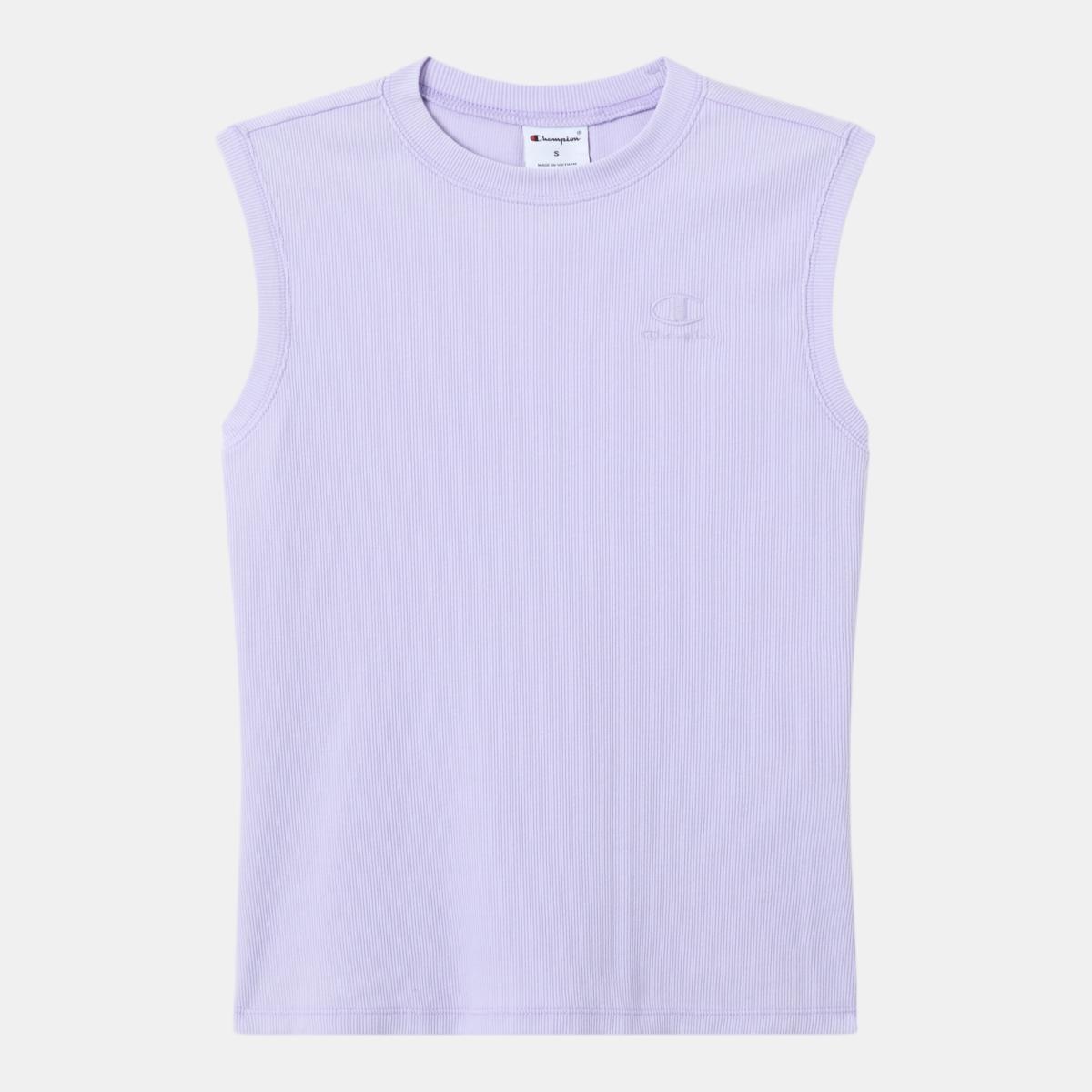 T-shirt sem Mangas de Mulher Tank Roxo-5