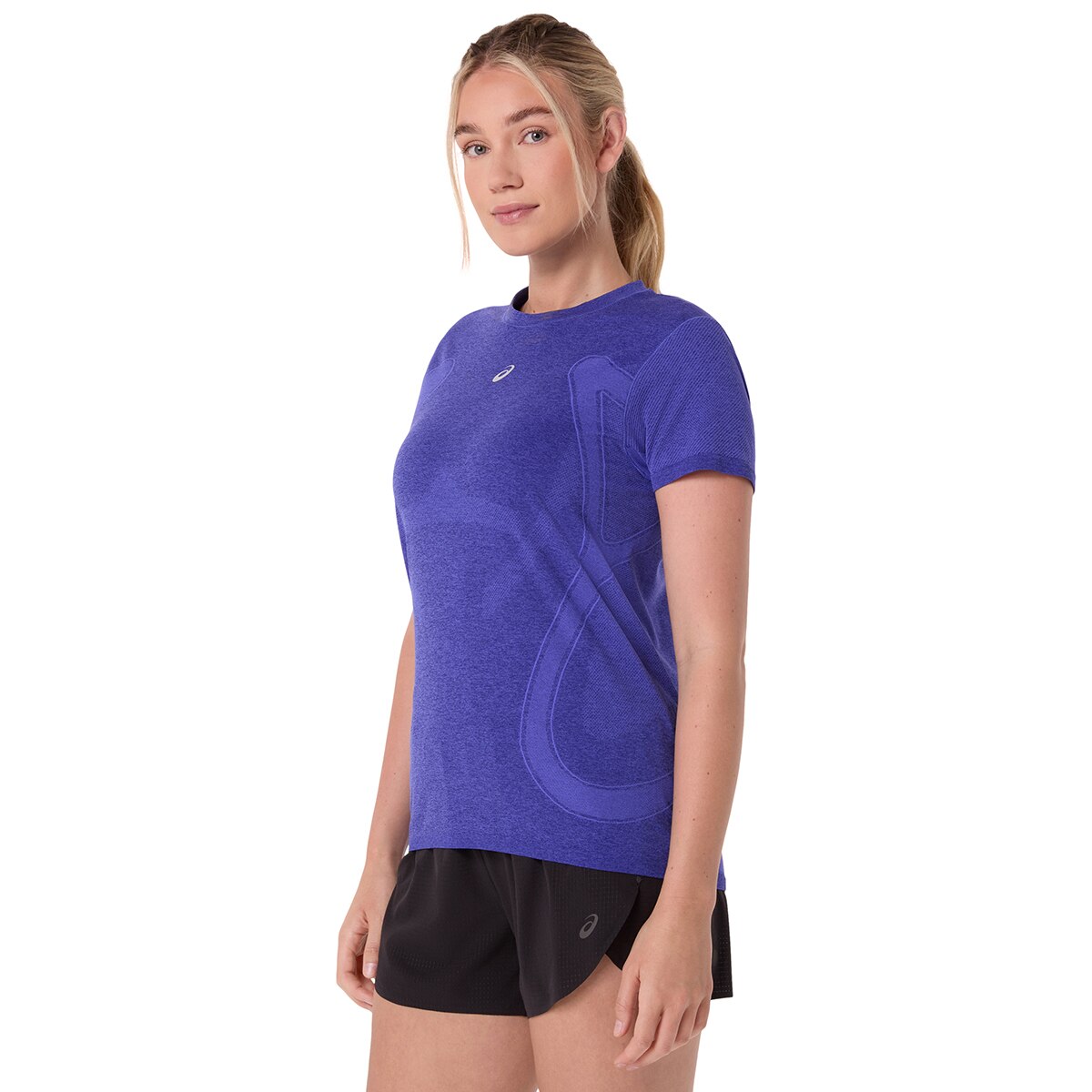T-shirt de Mulher Road SeamleSS SS Top Azul-4