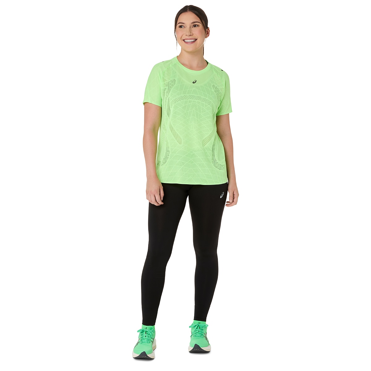 T-shirt de Mulher Metarun SS Top Verde-3