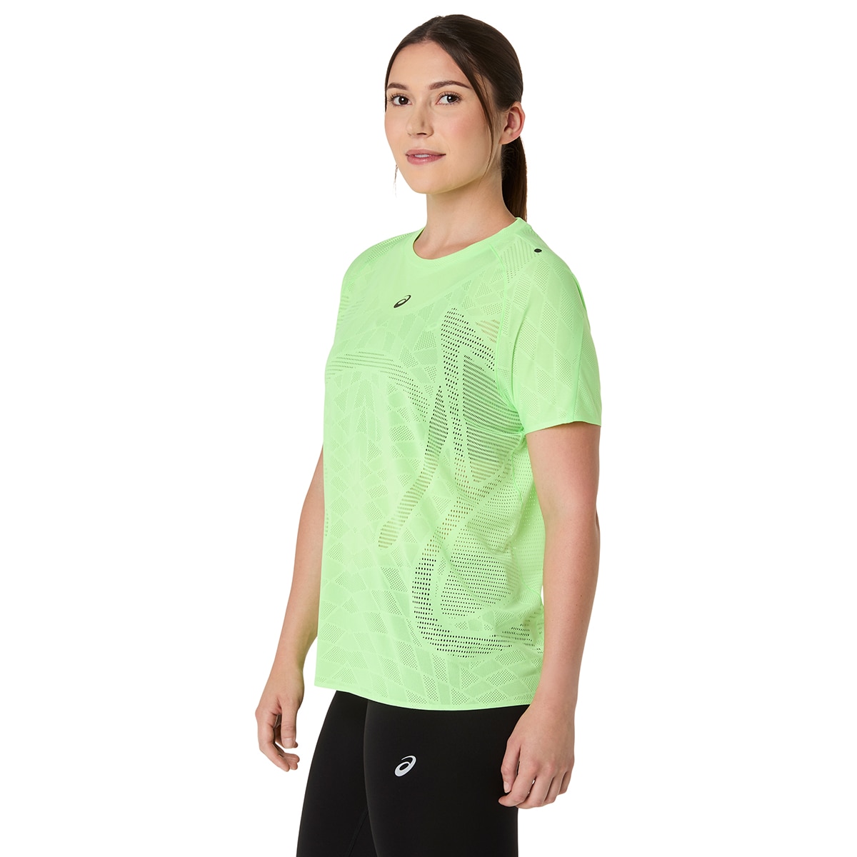 T-shirt de Mulher Metarun SS Top Verde-4