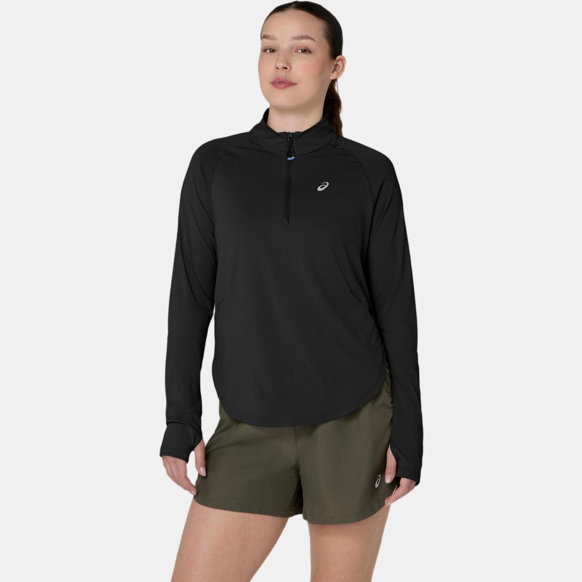 Imagem 0 de T-shirt de Mulher Nagino Run 1/4 ZIP LS Top