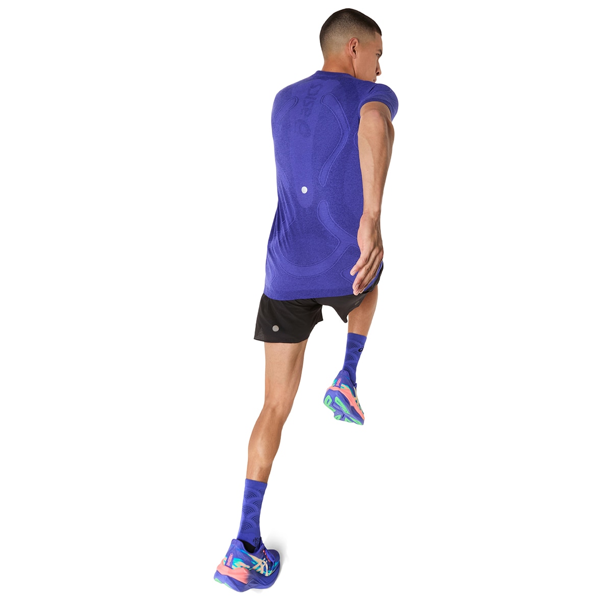 T-shirt de Homem Road SeamleSS SS Top Azul-5