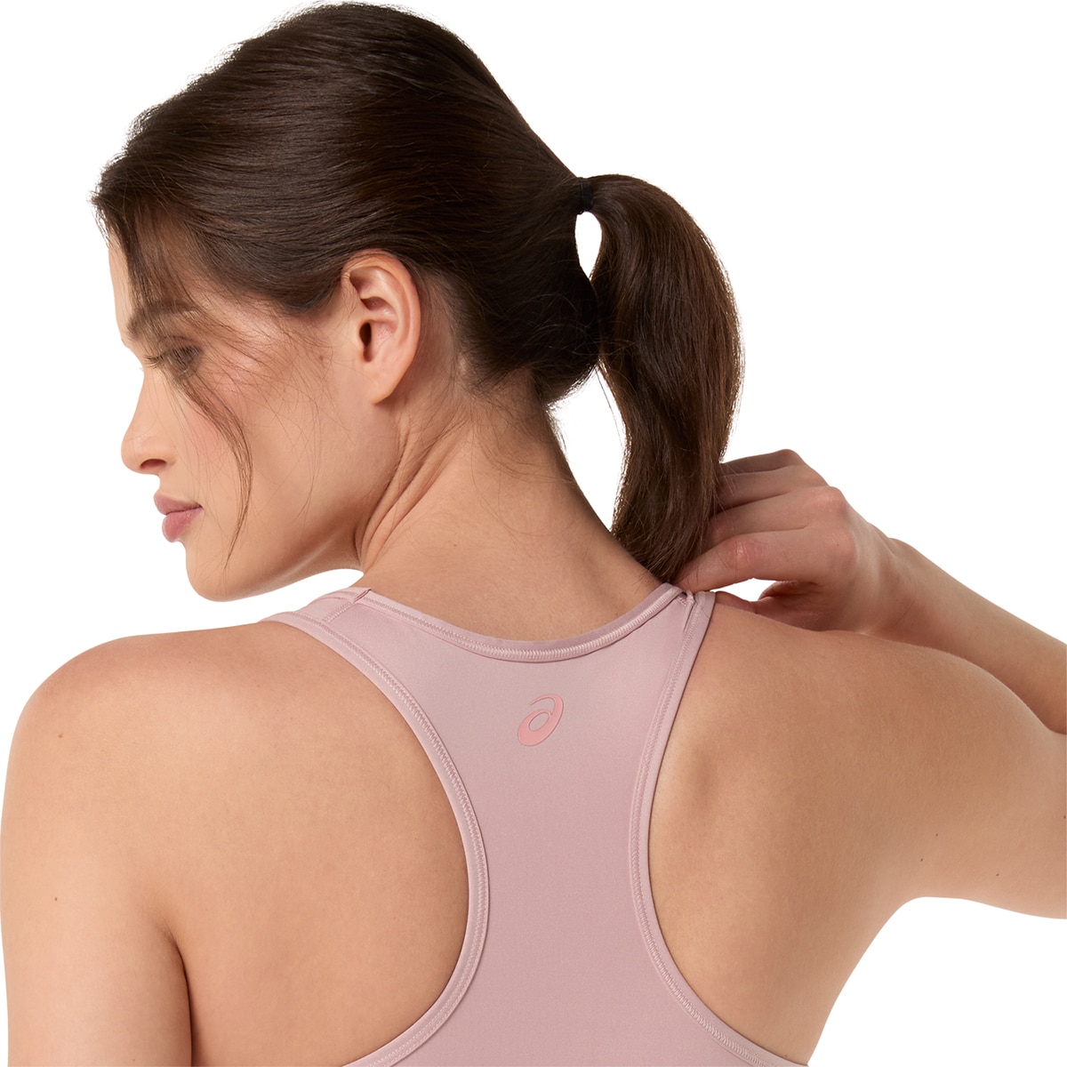 Top de Mulher ESSential Logo Padless Bra Rosa-2