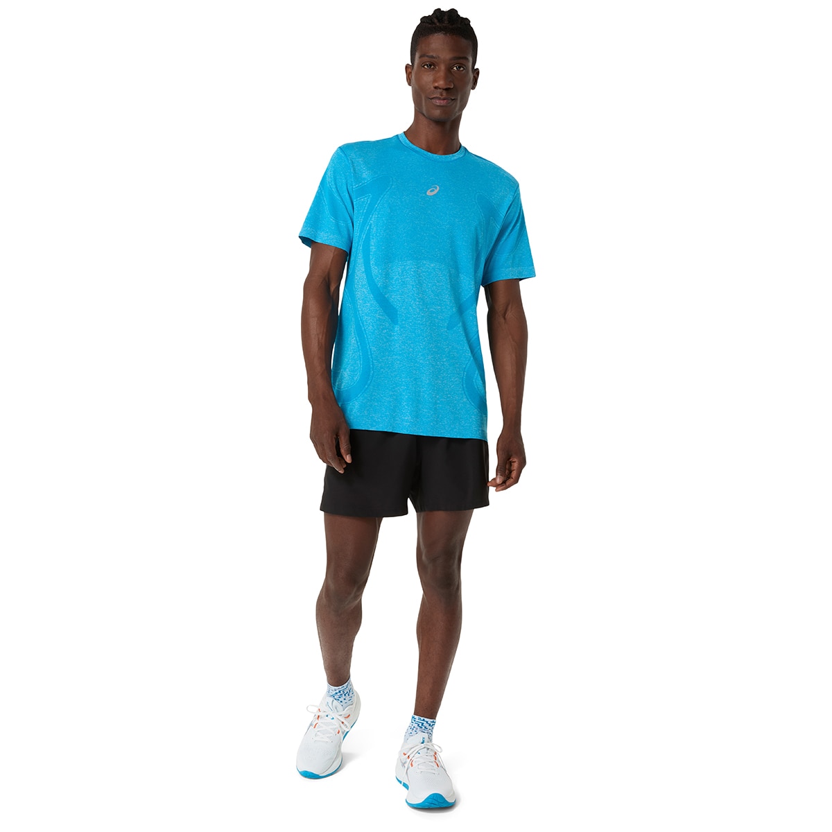 T-shirt de Homem Road SeamleSS SS Top Azul-3
