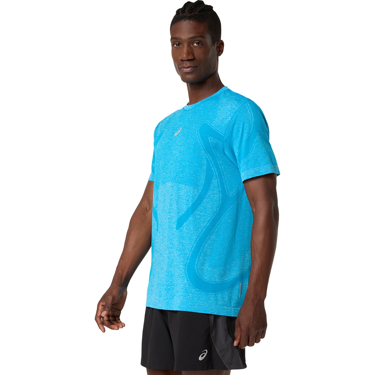 T-shirt de Homem Road SeamleSS SS Top Azul-4