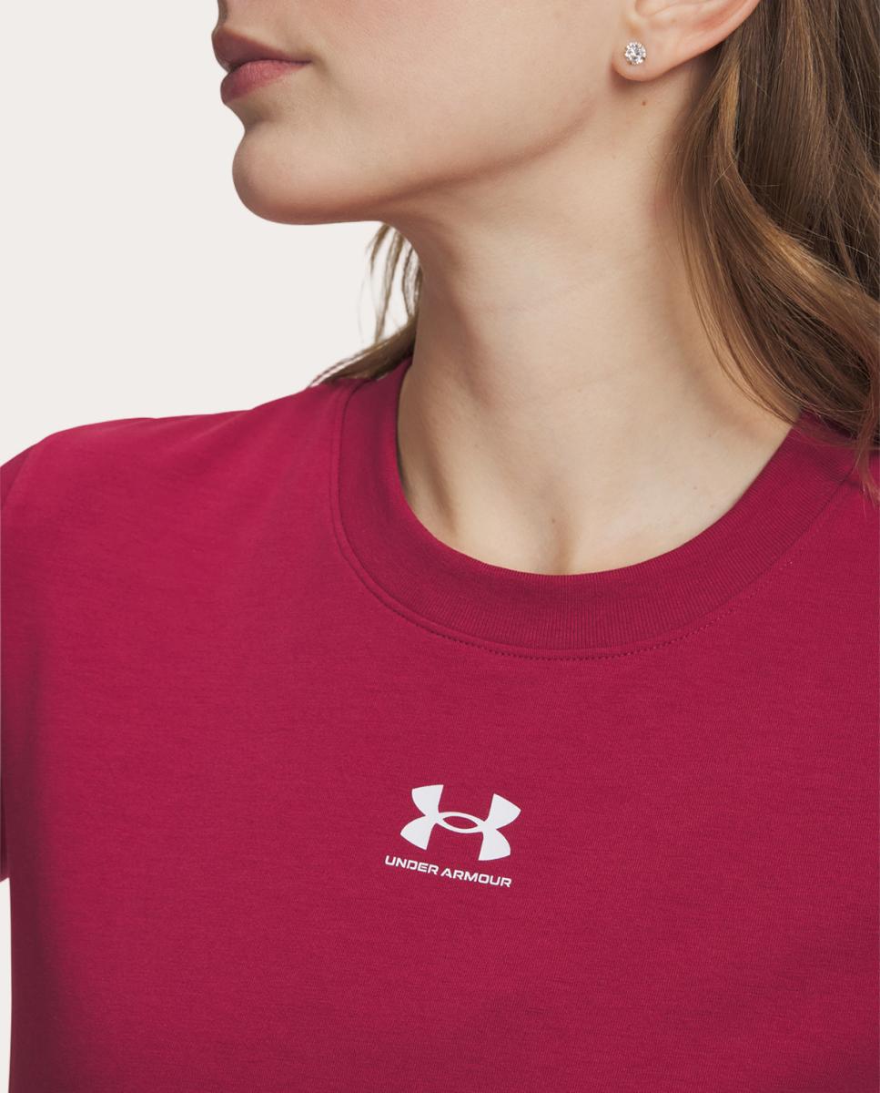 T-shirt de Mulher UA Rival Core SS Vermelho-3