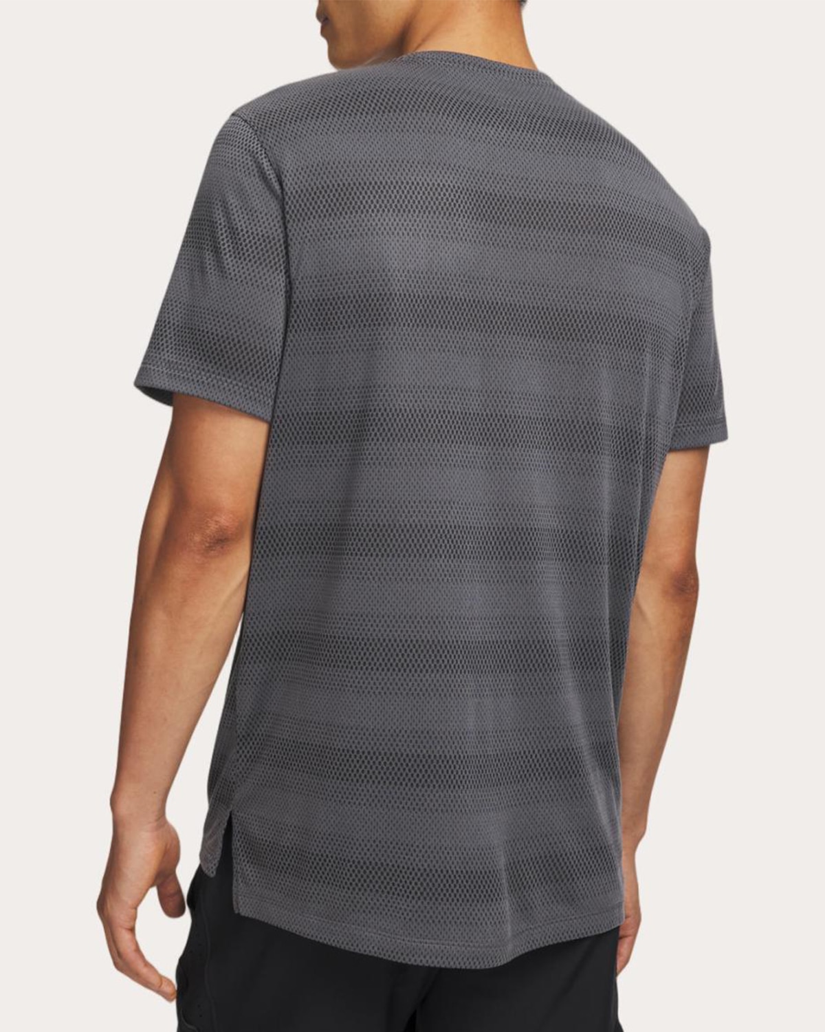 T-shirt de Homem UA Velociti SS Cinzento-granito-2