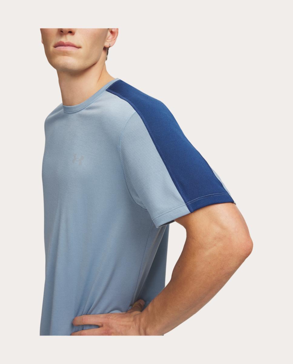 T-shirt de Homem UA Velociti Reflct SS Azul-3