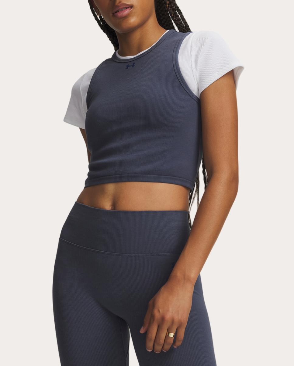 Imagem 0 de T-shirt de Mulher Seamless Cotton Hand Tank