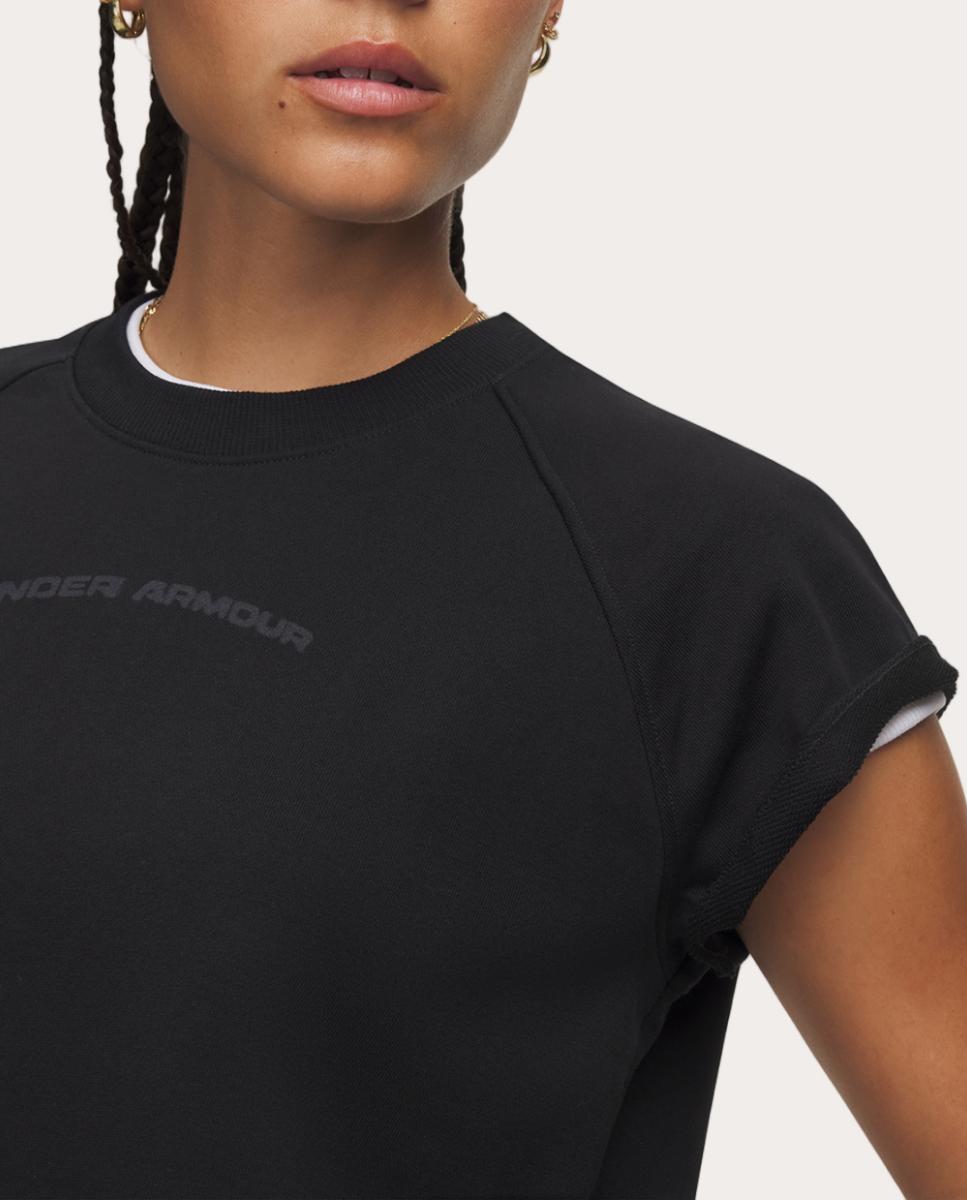 T-shirt de Mulher Icon WM Cut Off SS Preto-3