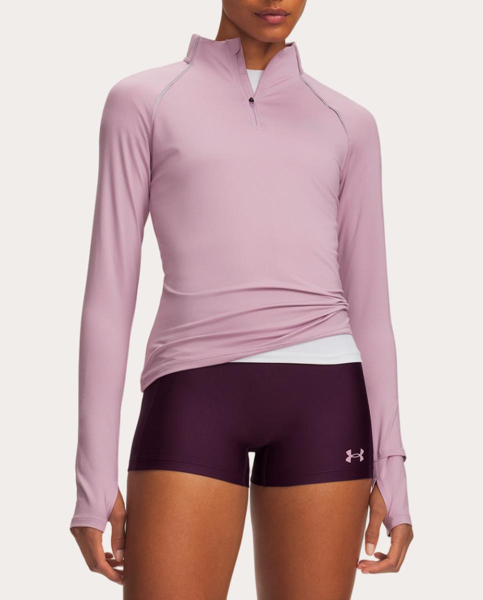 Sudadera de mujer UA Velociti Half Zip Under Armour - Rosa Rosa-1