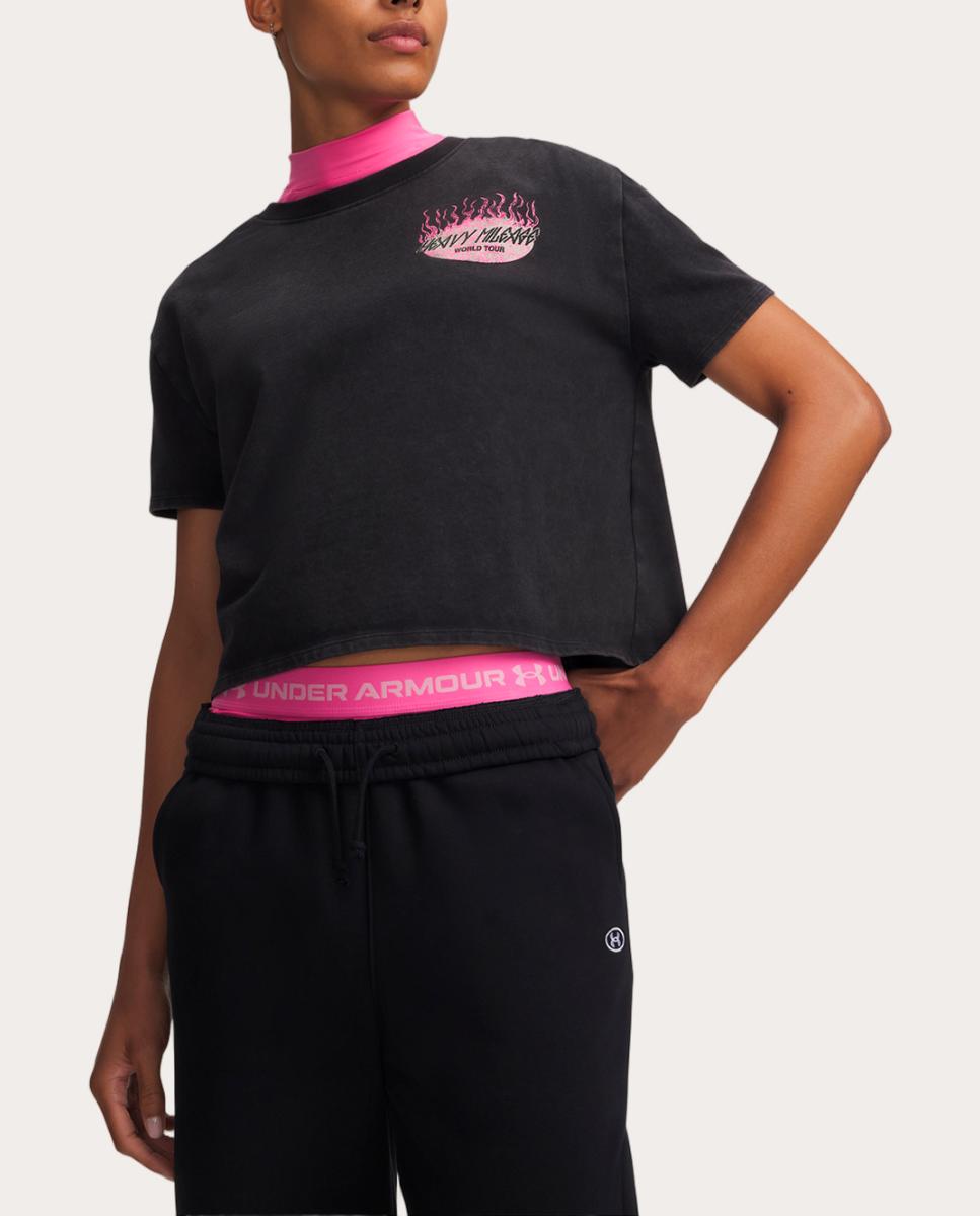 Imagem 0 de T-shirt de Mulher UA HB Run HW Wash Tour SS