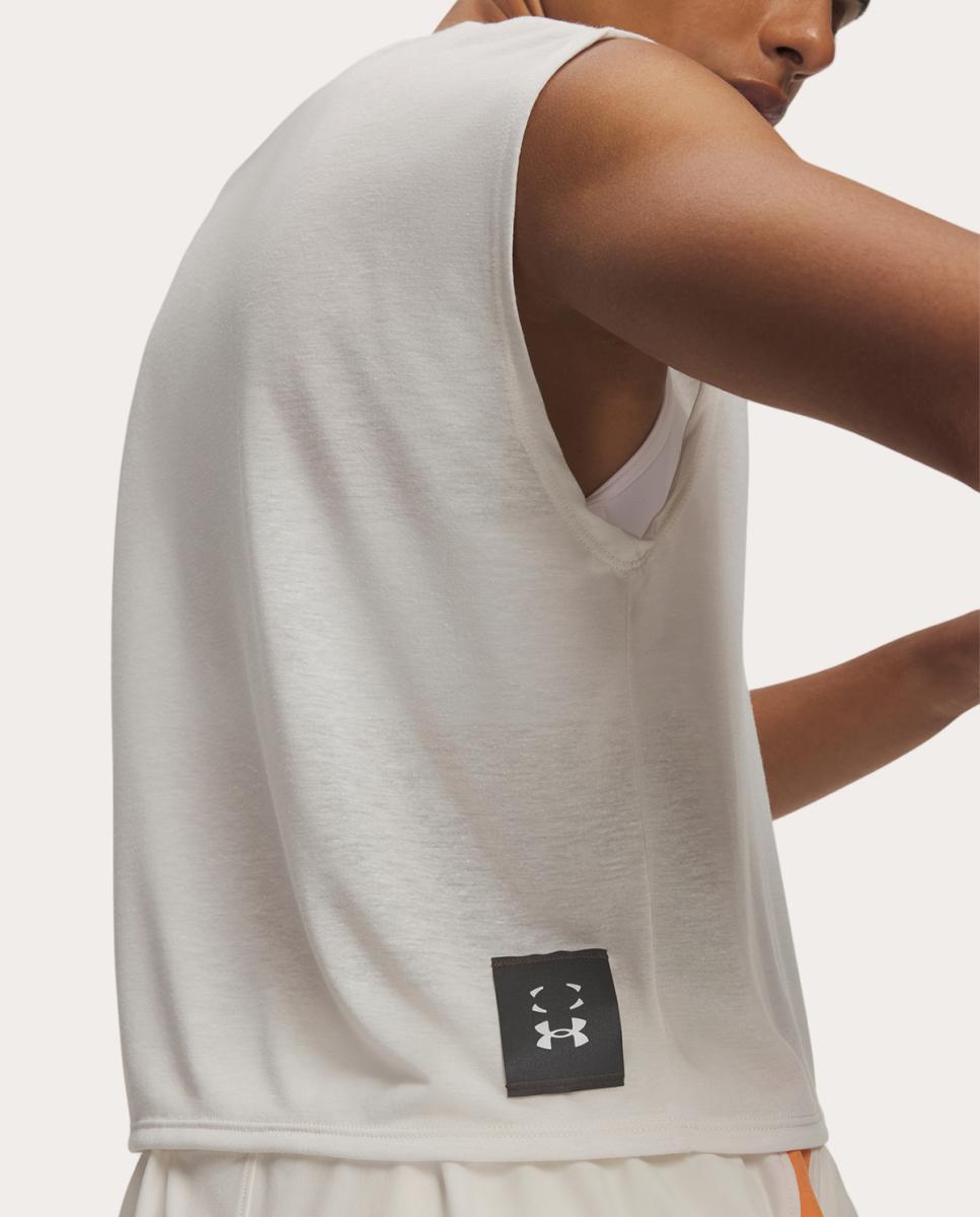 T-shirt de Mulher UA HB Run Aeris SL Branco-3