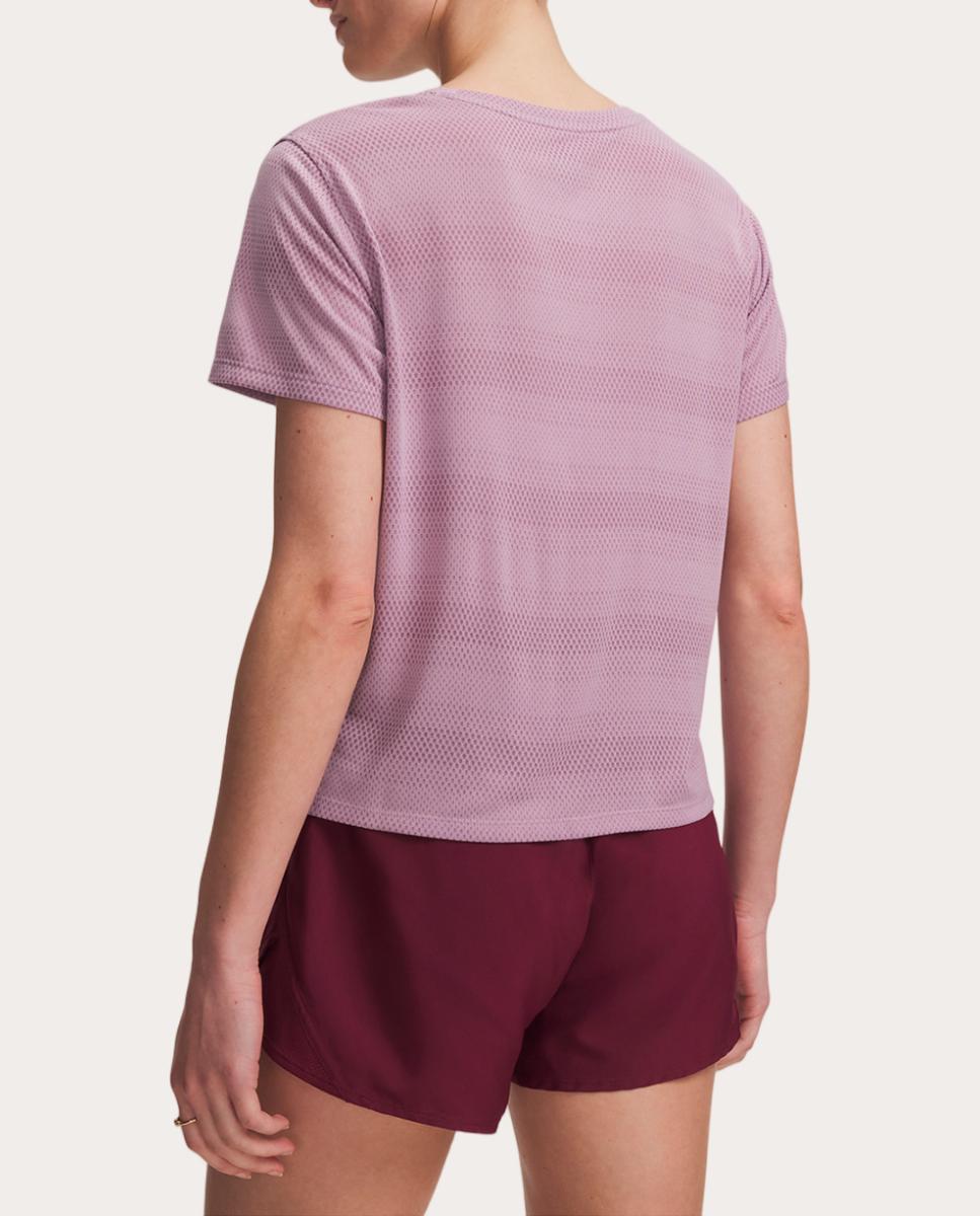 T-shirt de Mulher UA Velociti Shortsleeve Rosa-2