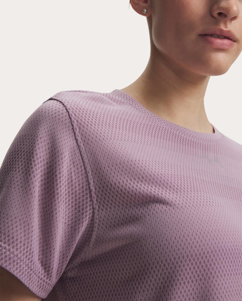T-shirt de Mulher UA Velociti Shortsleeve Rosa-3