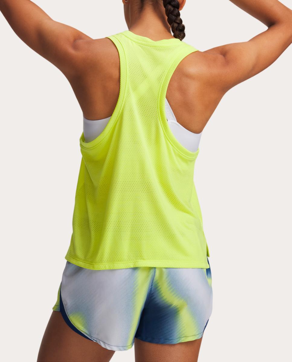 T-shirt de Mulher UA Velociti Singlet Amarelo-2