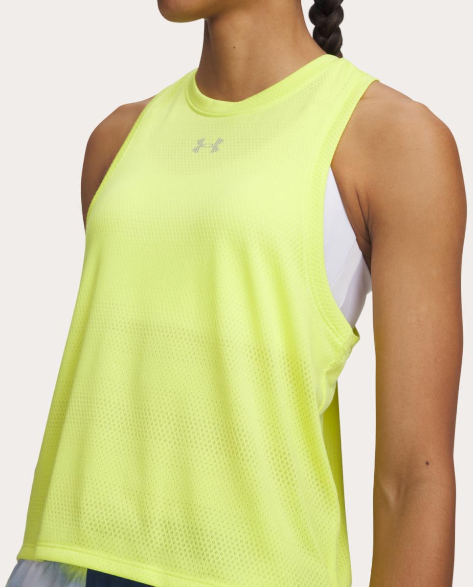 T-shirt de Mulher UA Velociti Singlet Amarelo-3
