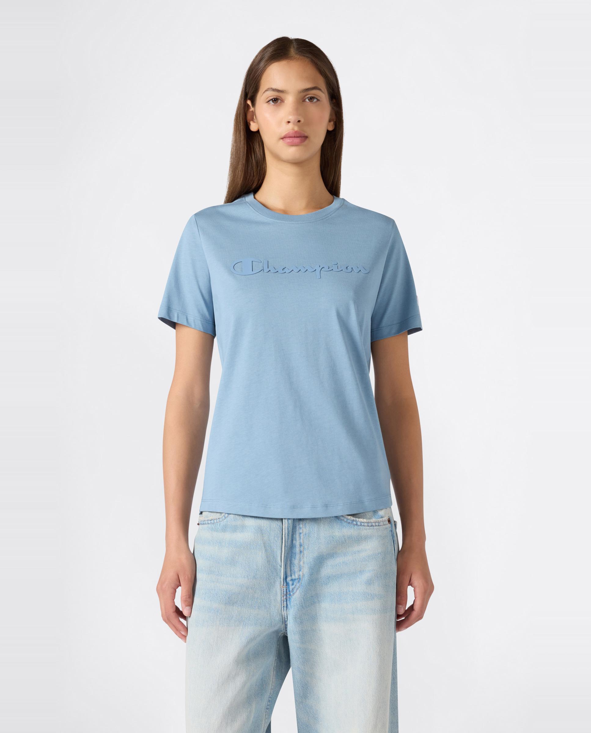 Imagen 0 de Camisetas Casual de Mujer SS Tee CHAMPION Azul