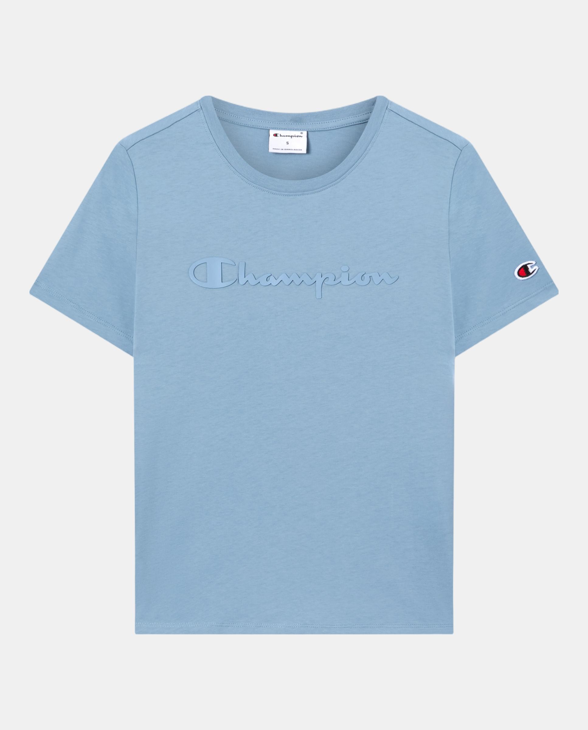Camisetas Casual de Mujer SS Tee CHAMPION - Azul Azul-5