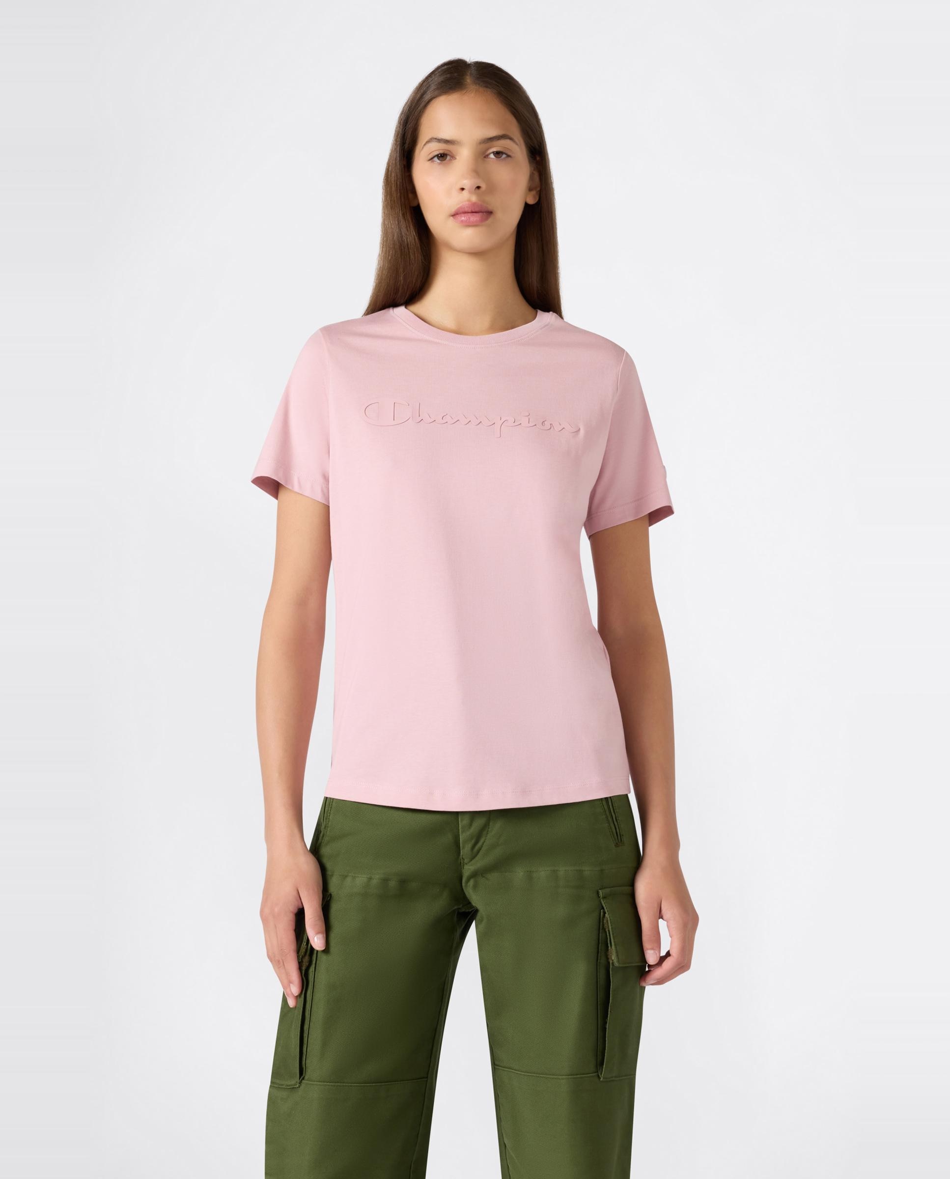 Imagen 0 de Camisetas Casual de Mujer SS Tee CHAMPION Rosa