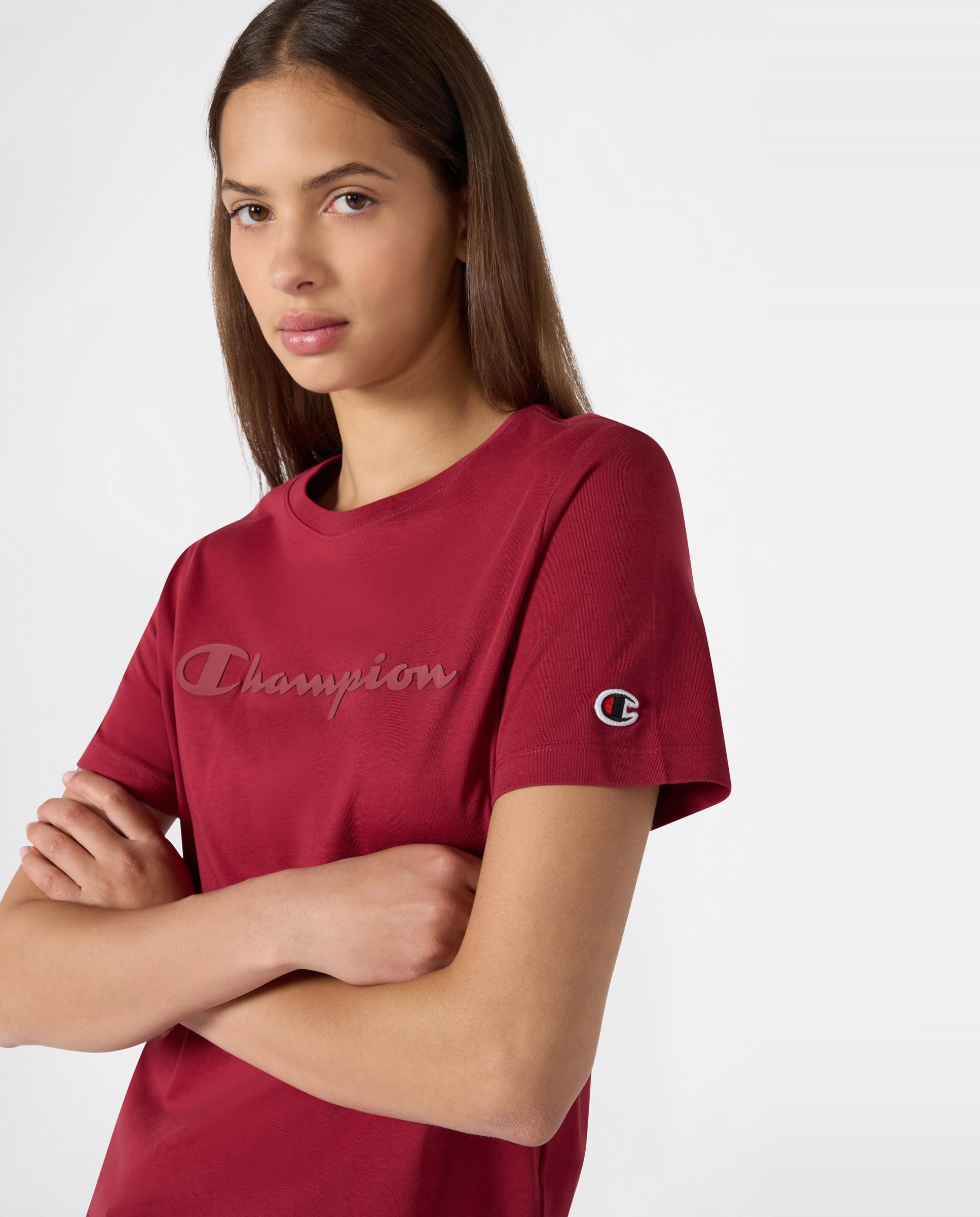 Camisetas Casual de Mujer SS Tee CHAMPION - Rojo Rojo-2