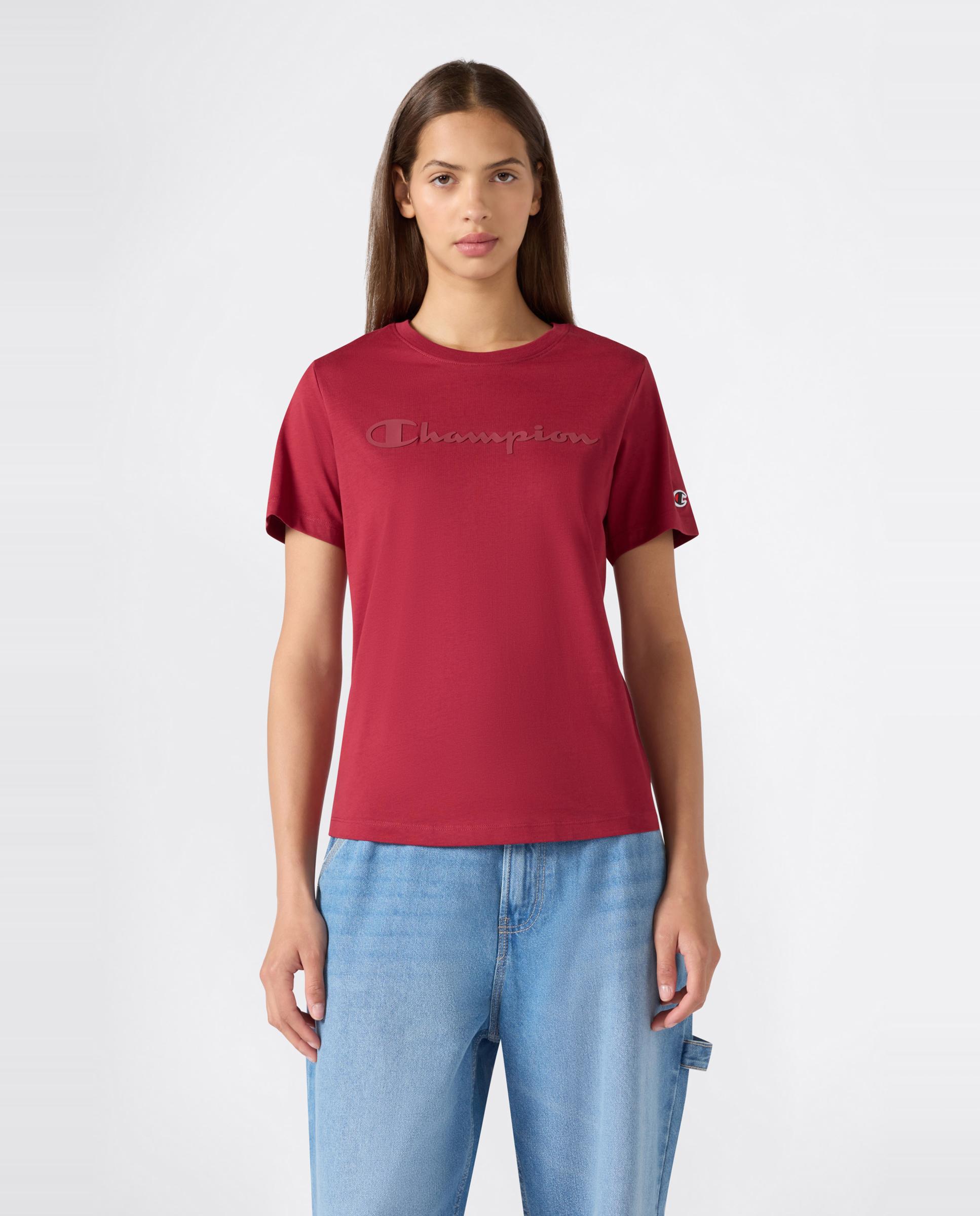 Camisetas Casual de Mujer SS Tee CHAMPION - Rojo Rojo-4