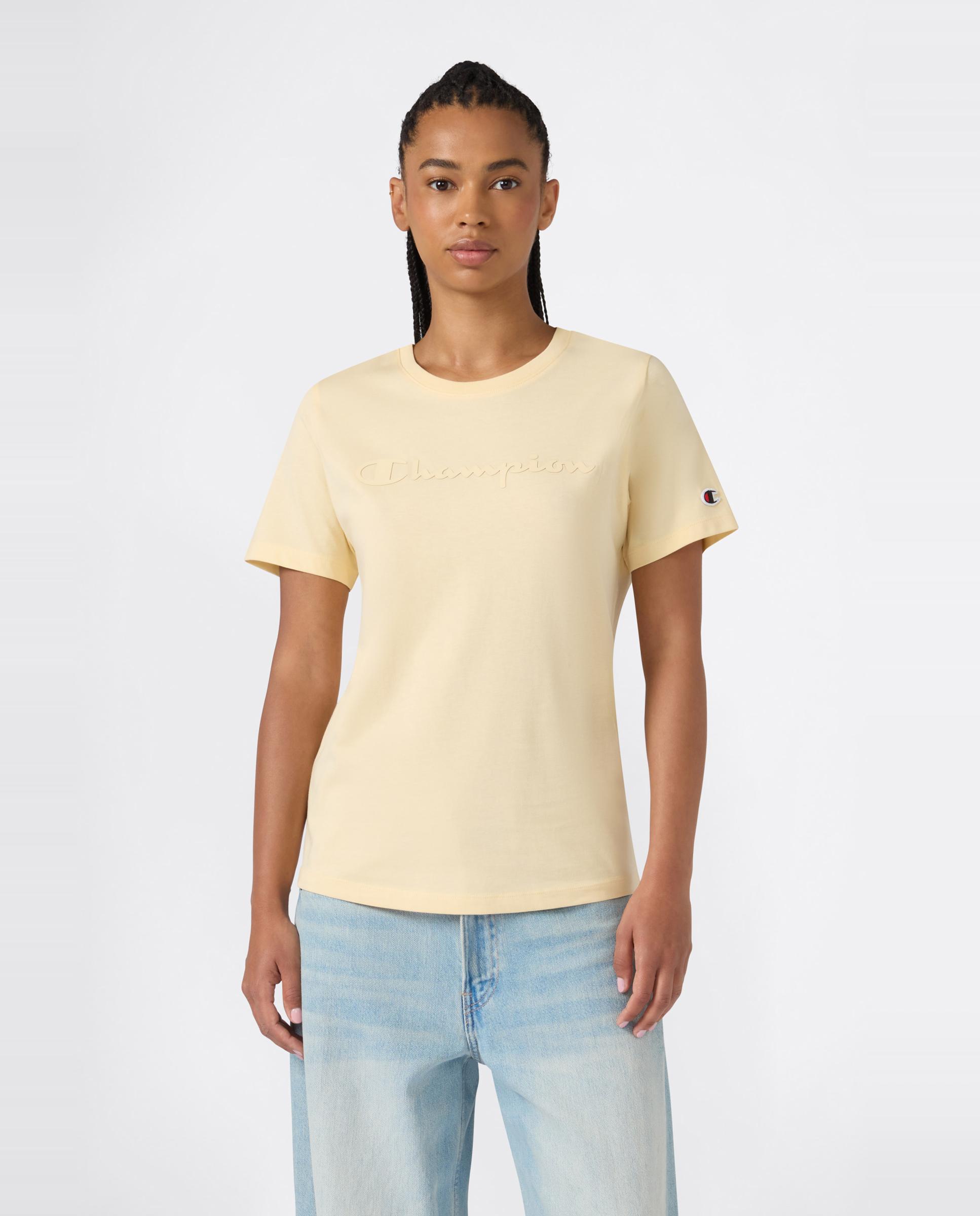 Imagen 0 de Camisetas Casual de Mujer SS Tee CHAMPION Marrón