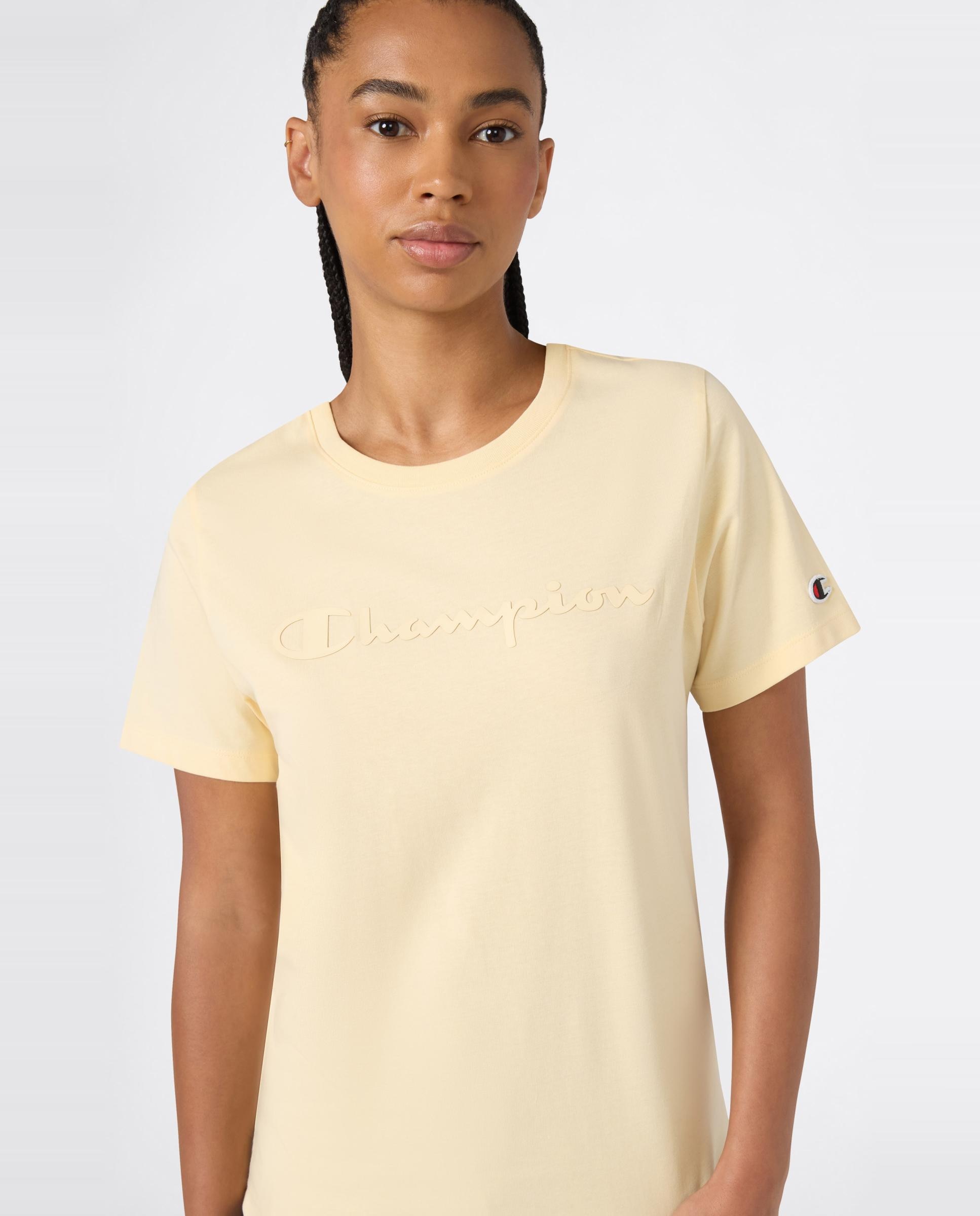 Imagen 5 de Camisetas Casual de Mujer SS Tee CHAMPION - Beige Beige