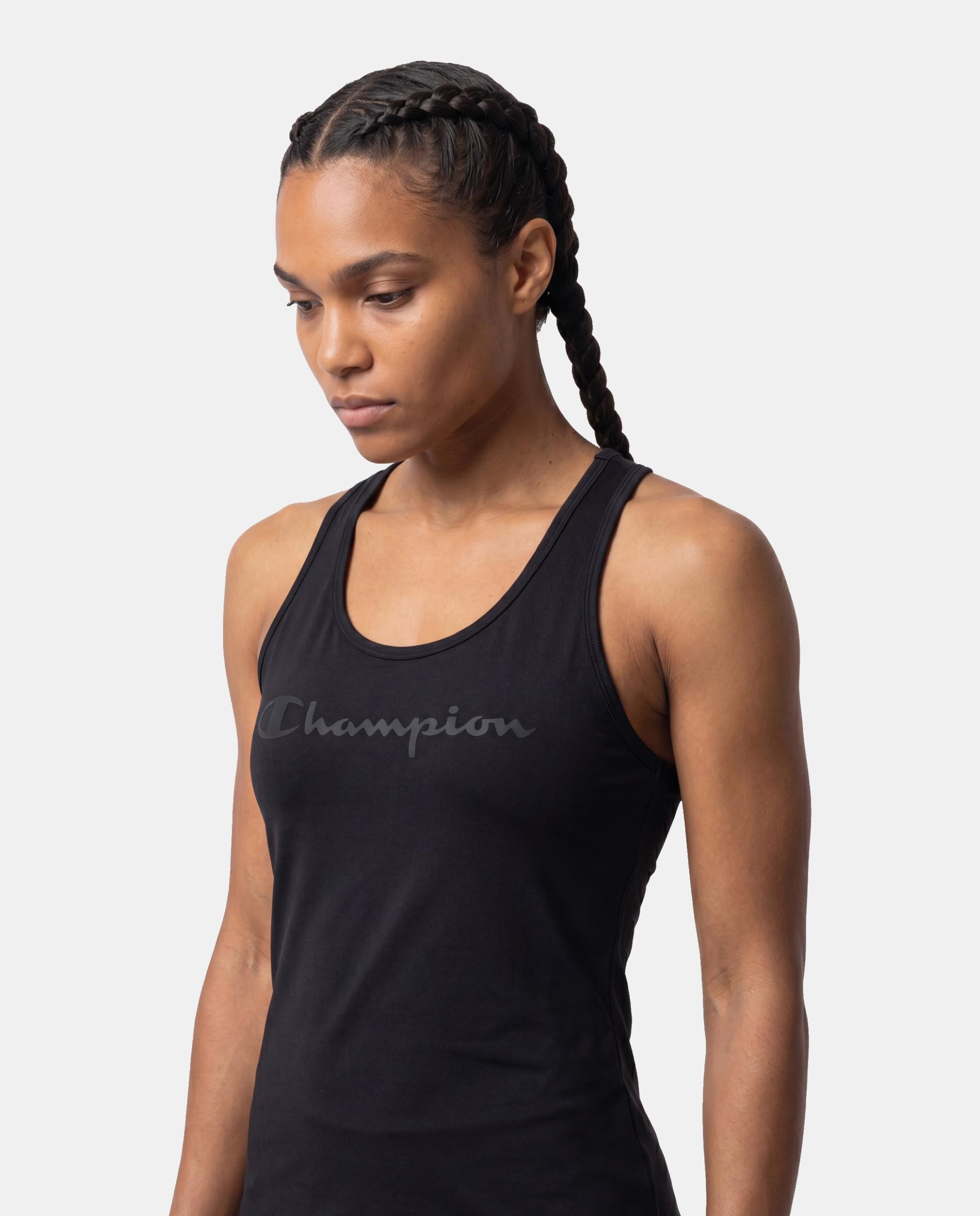 Camisetas Casual de Mujer Tank CHAMPION - Negro Negro-5