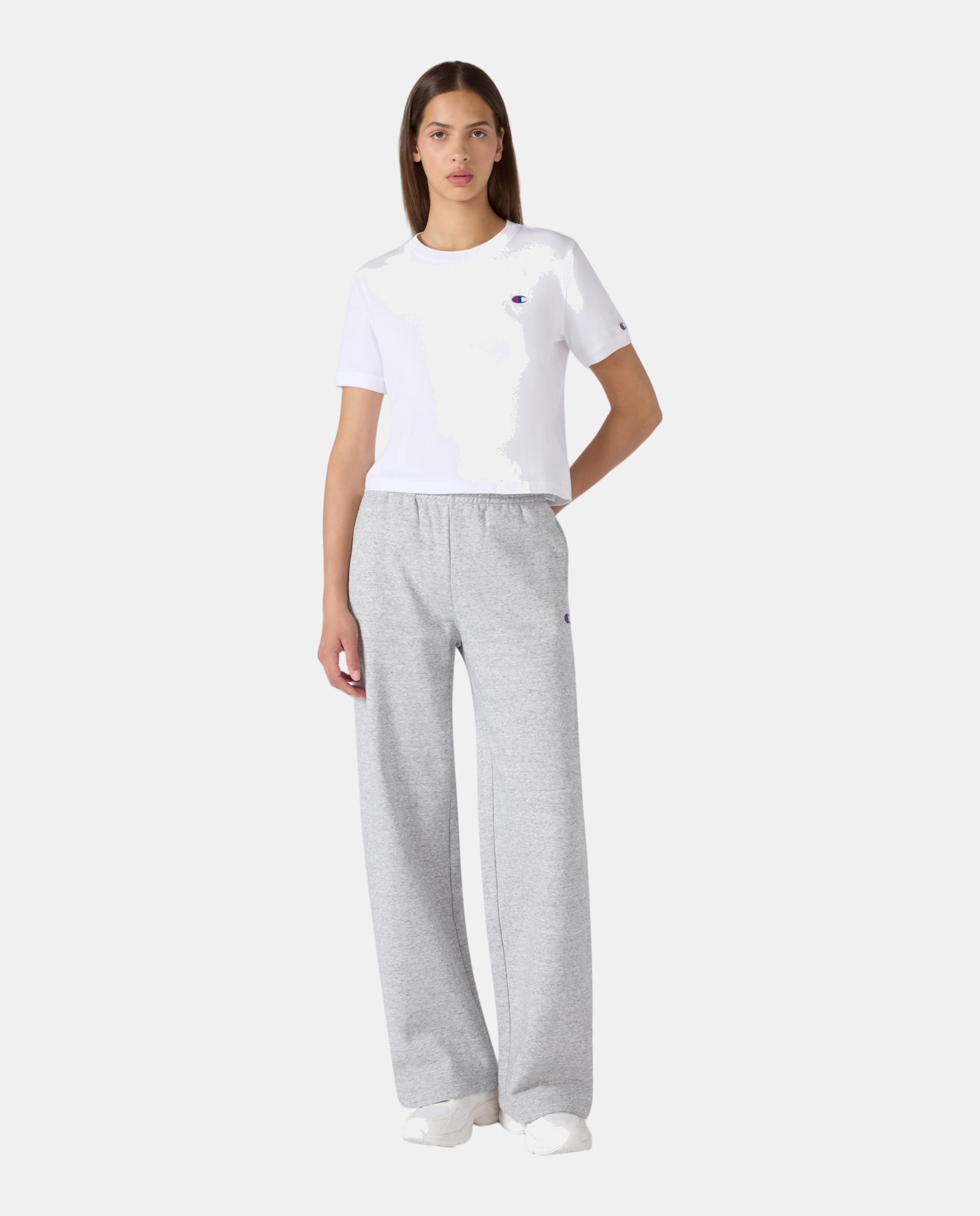 Camisetas Casual de Mujer Crop SS Tee CHAMPION - Blanco Blanco-2