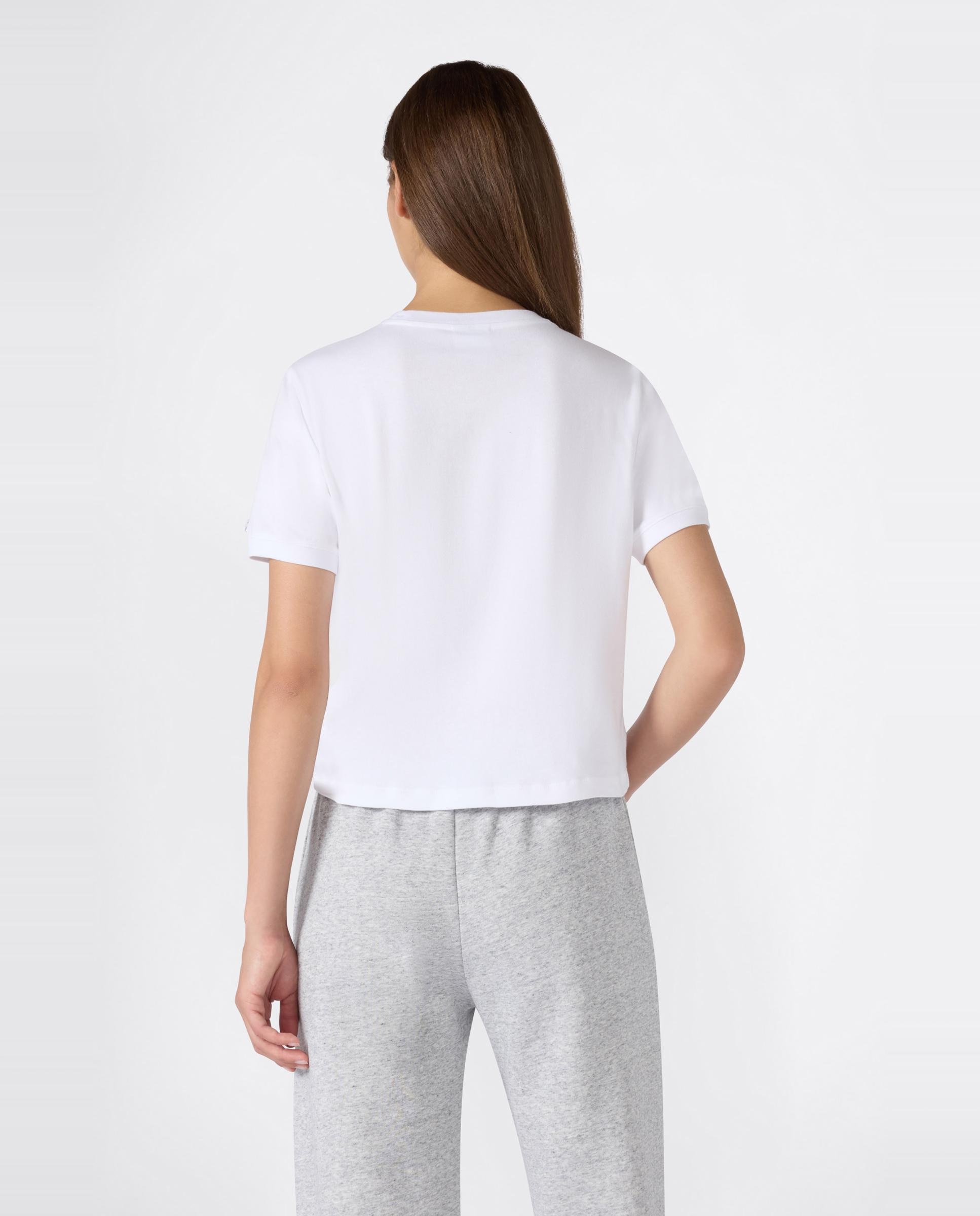 Camisetas Casual de Mujer Crop SS Tee CHAMPION - Blanco Blanco-5
