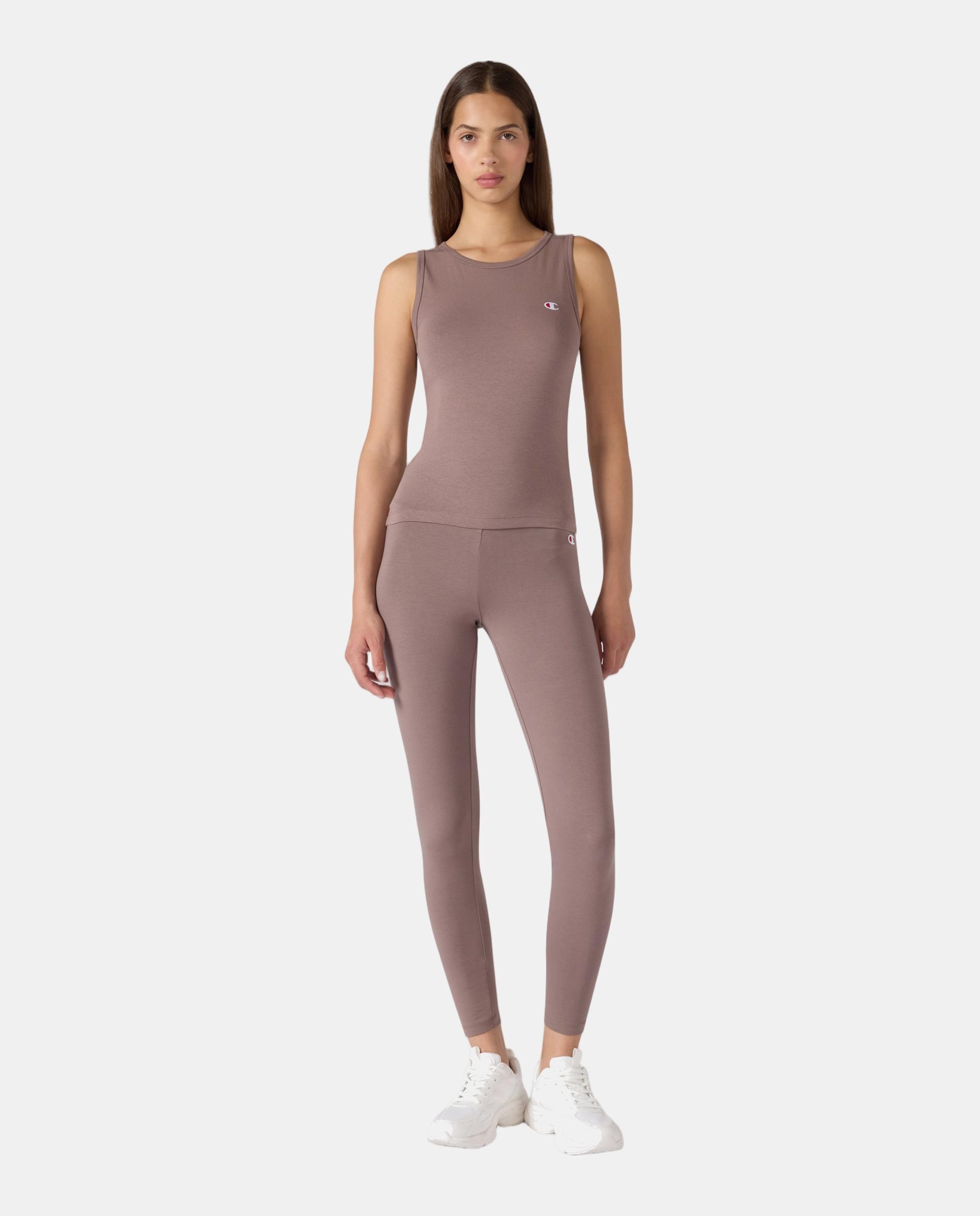 Imagen 0 de Camisetas Casual de Mujer Tank CHAMPION Marrón