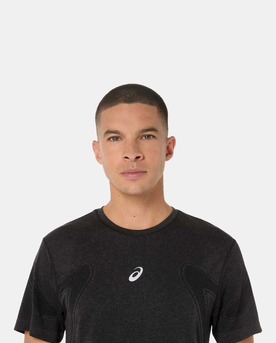 T-shirt de Homem Road Seamless Ss Top Preto-4