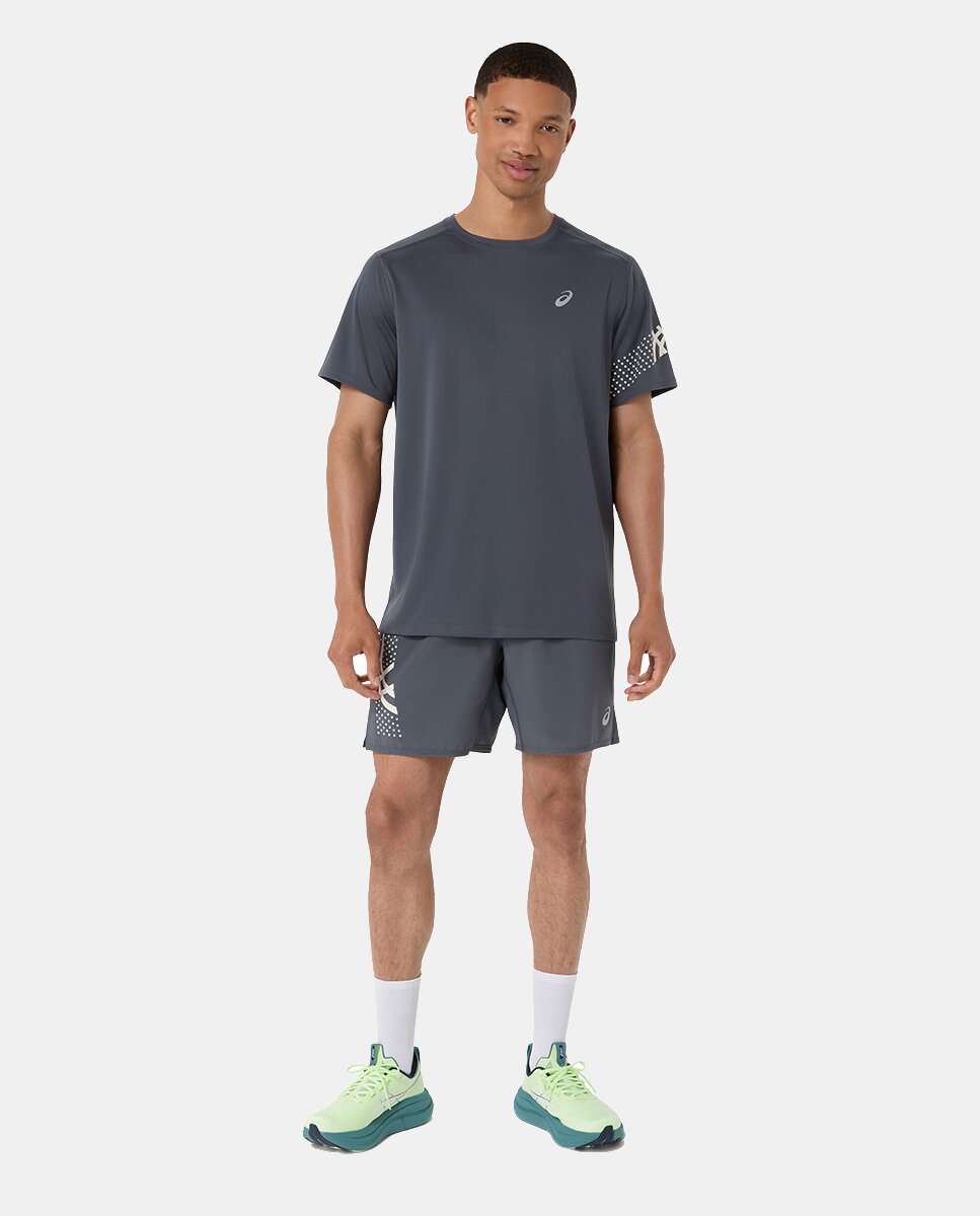 T-shirt de Homem Icon Ss Top Cinzento-escuro-3