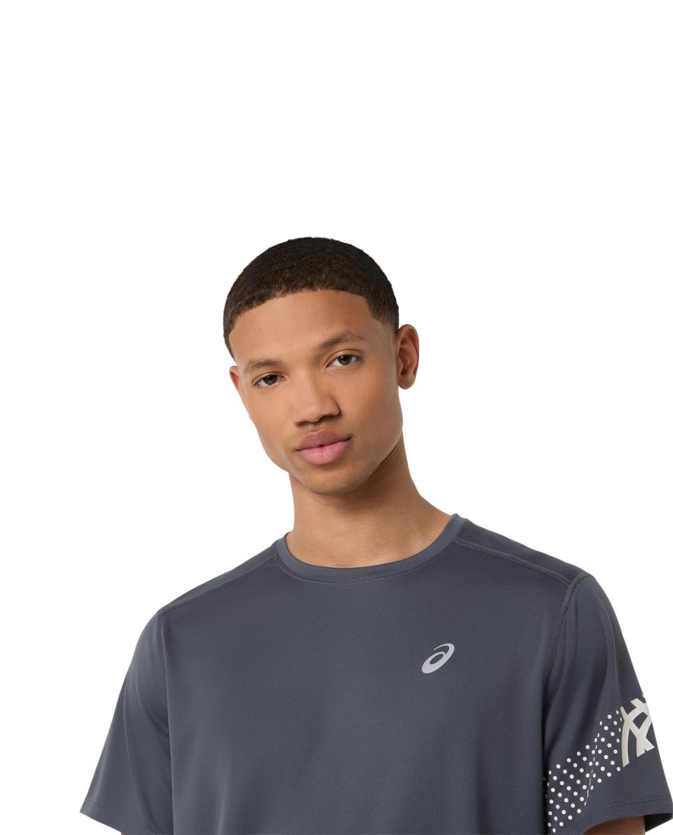 T-shirt de Homem Icon Ss Top Cinzento-escuro-5