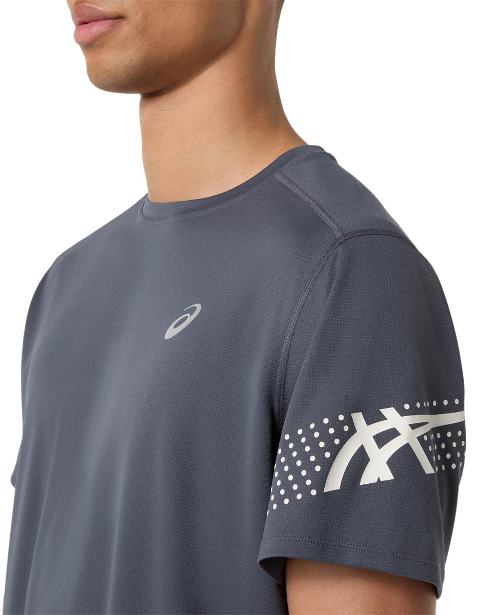 T-shirt de Homem Icon Ss Top Cinzento-escuro-6