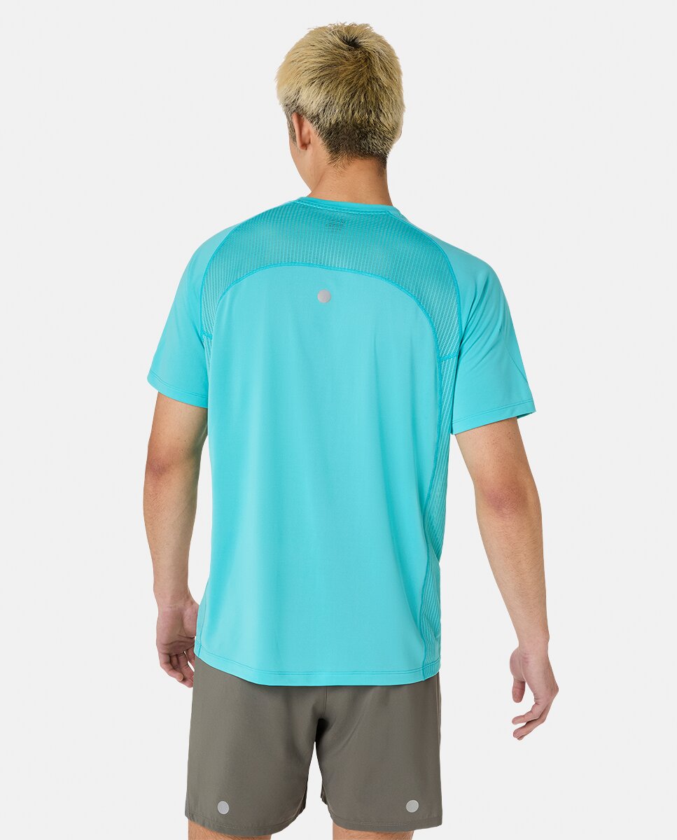 T-shirt de Homem Road Fade Ss Top Turquesa-2