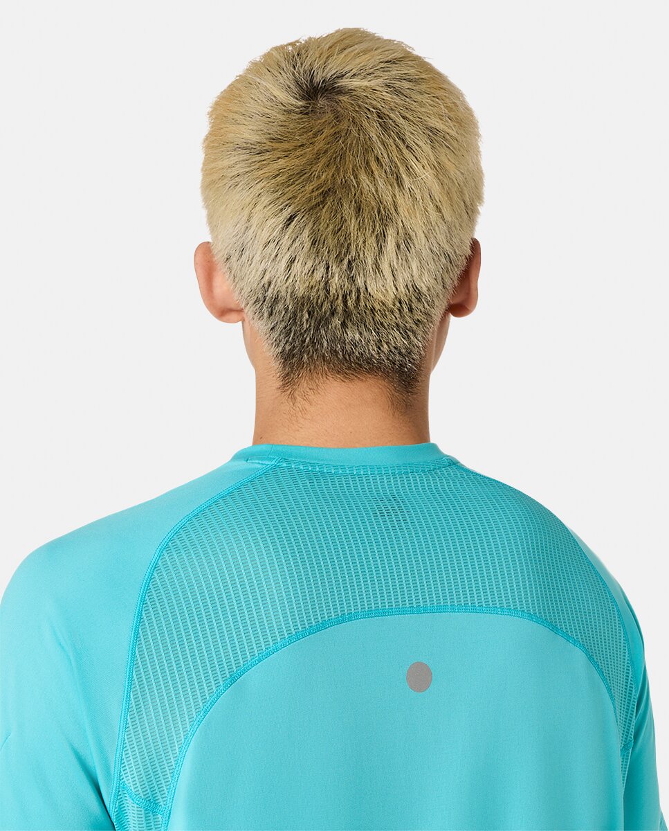 T-shirt de Homem Road Fade Ss Top Turquesa-7
