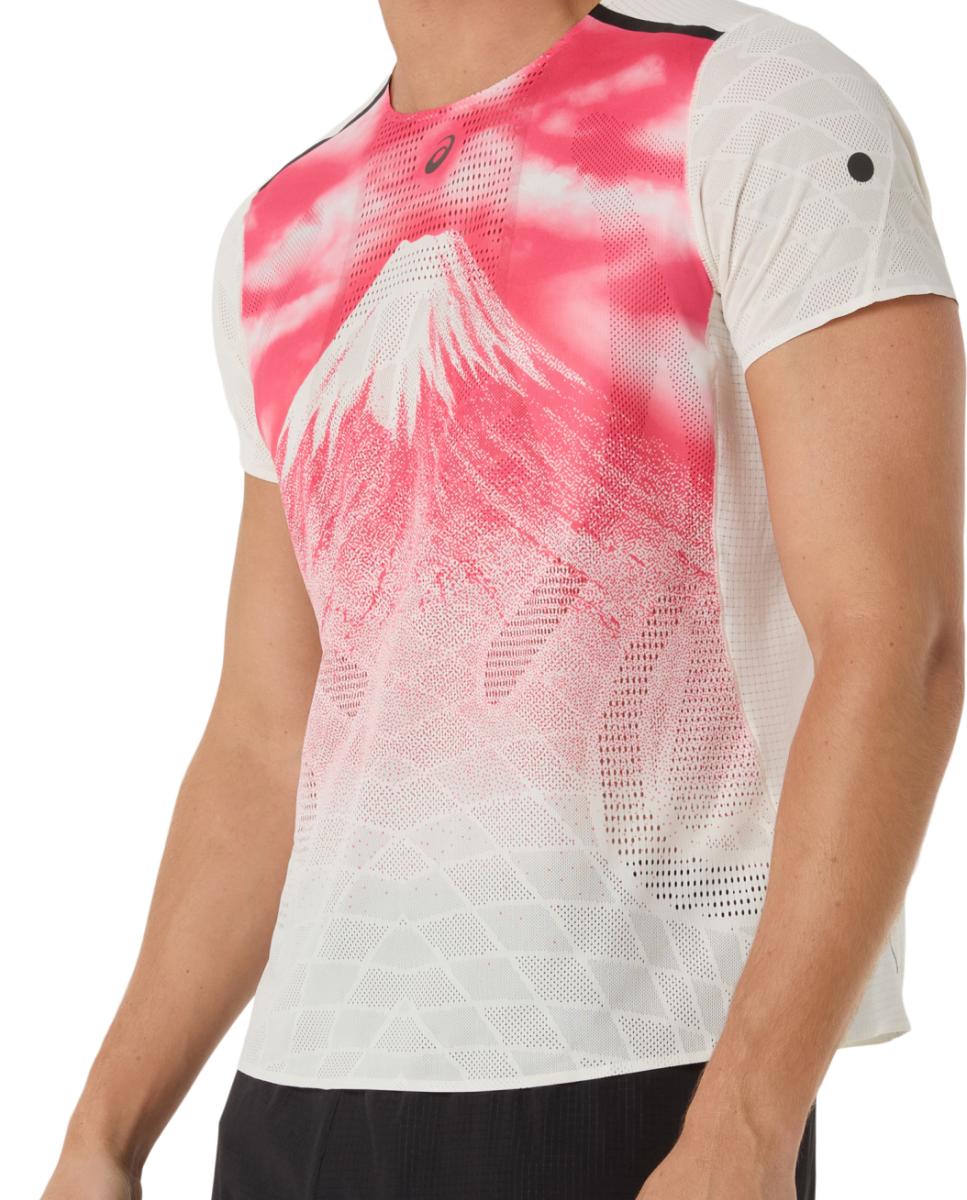 T-shirt de Homem Fujitrail Elite Graphic Ss Top Natural-4