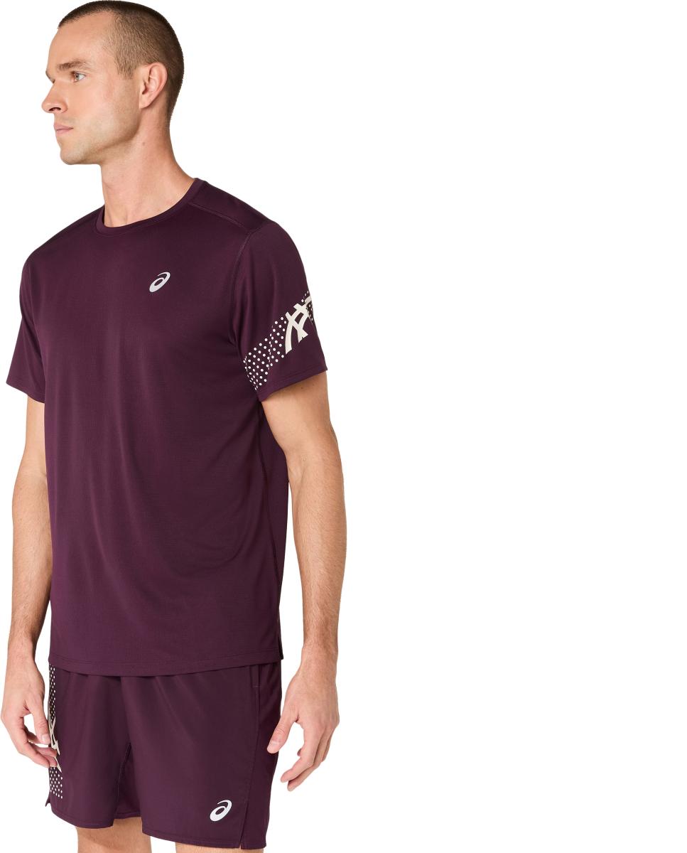 Imagen 4 de Camiseta de hombre Icon Ss Top Asics - Morado Morado