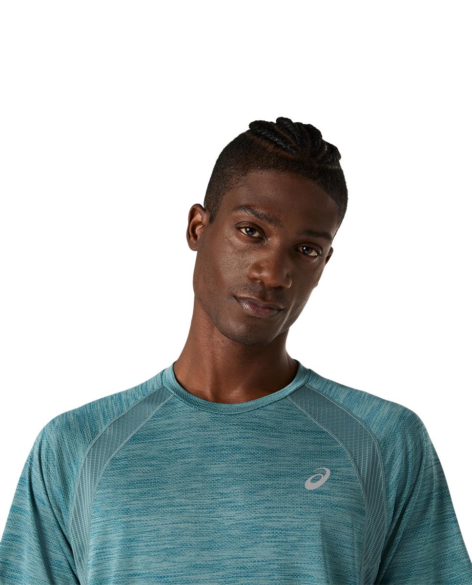 T-shirt de Homem Road Ss Top Cinzento-escuro / Verde-5