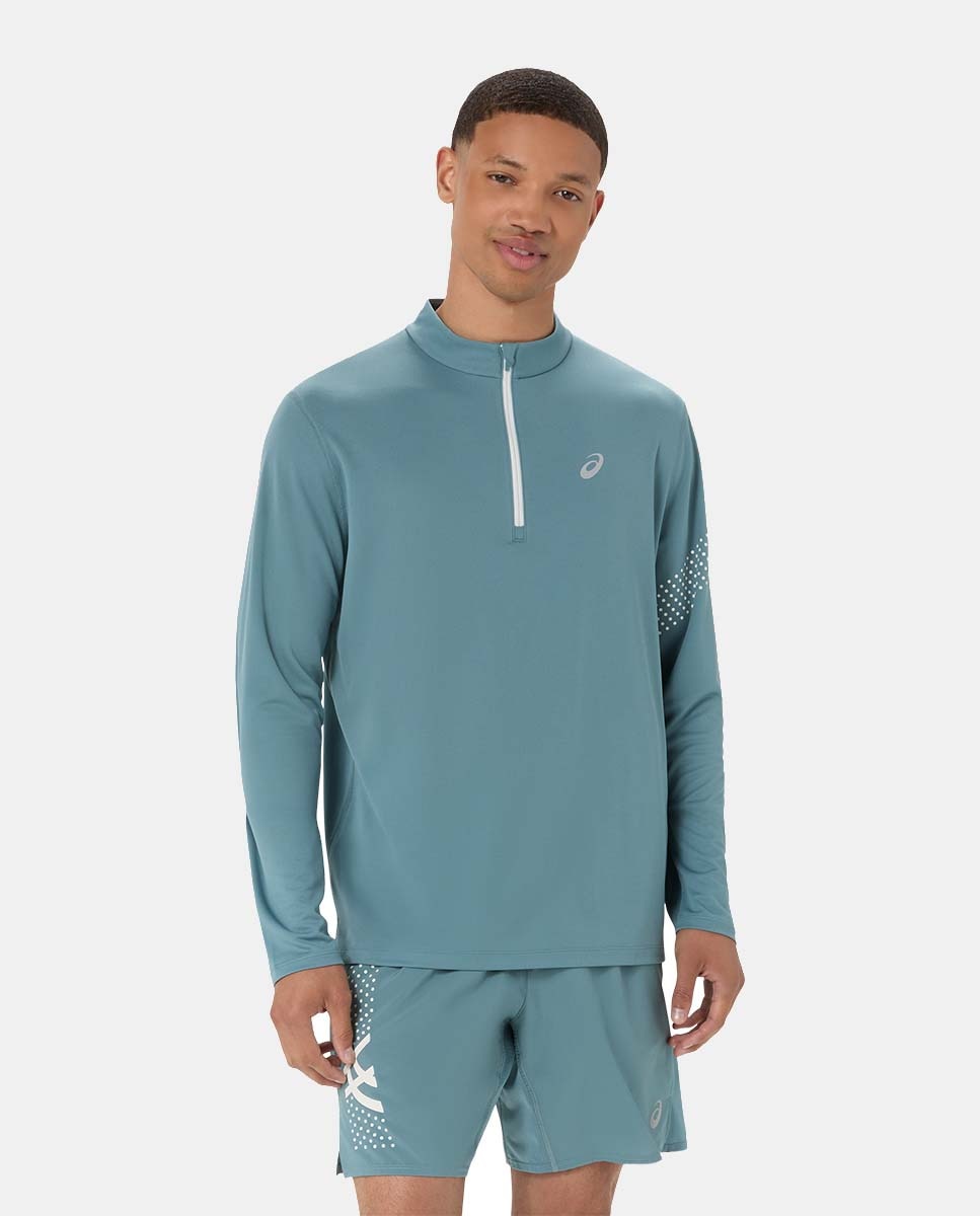Imagem 0 de T-shirt de Homem Icon Ls 1/2 Zip Top
