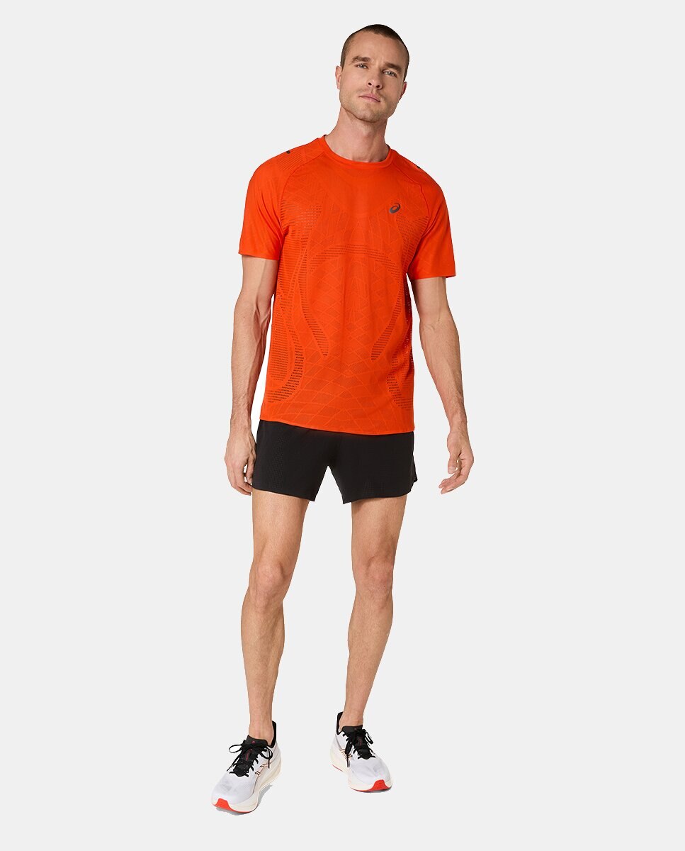 T-shirt de Homem Metarun Ss Top Vermelho / Laranja-3