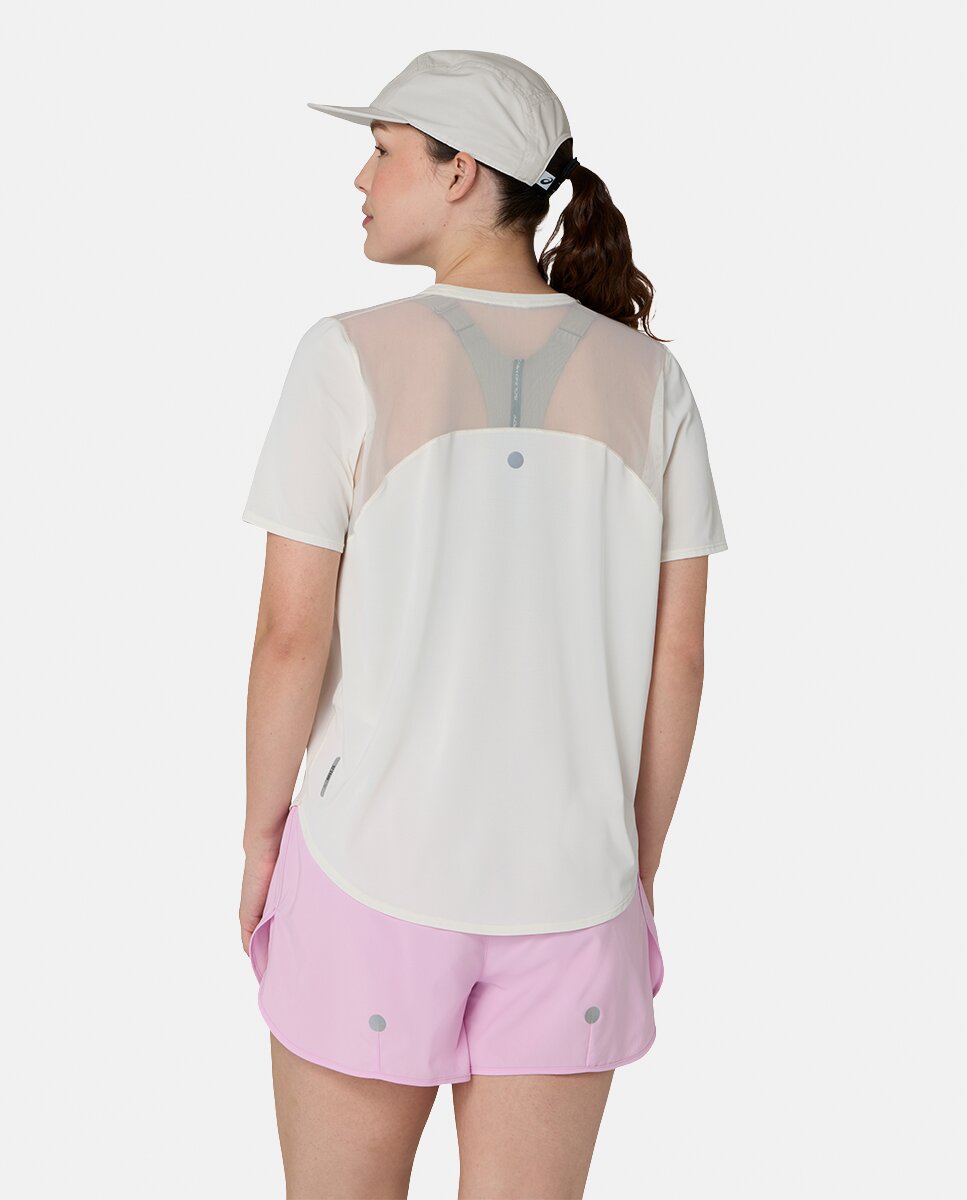 T-shirt de Mulher Road Ss Top Natural-2
