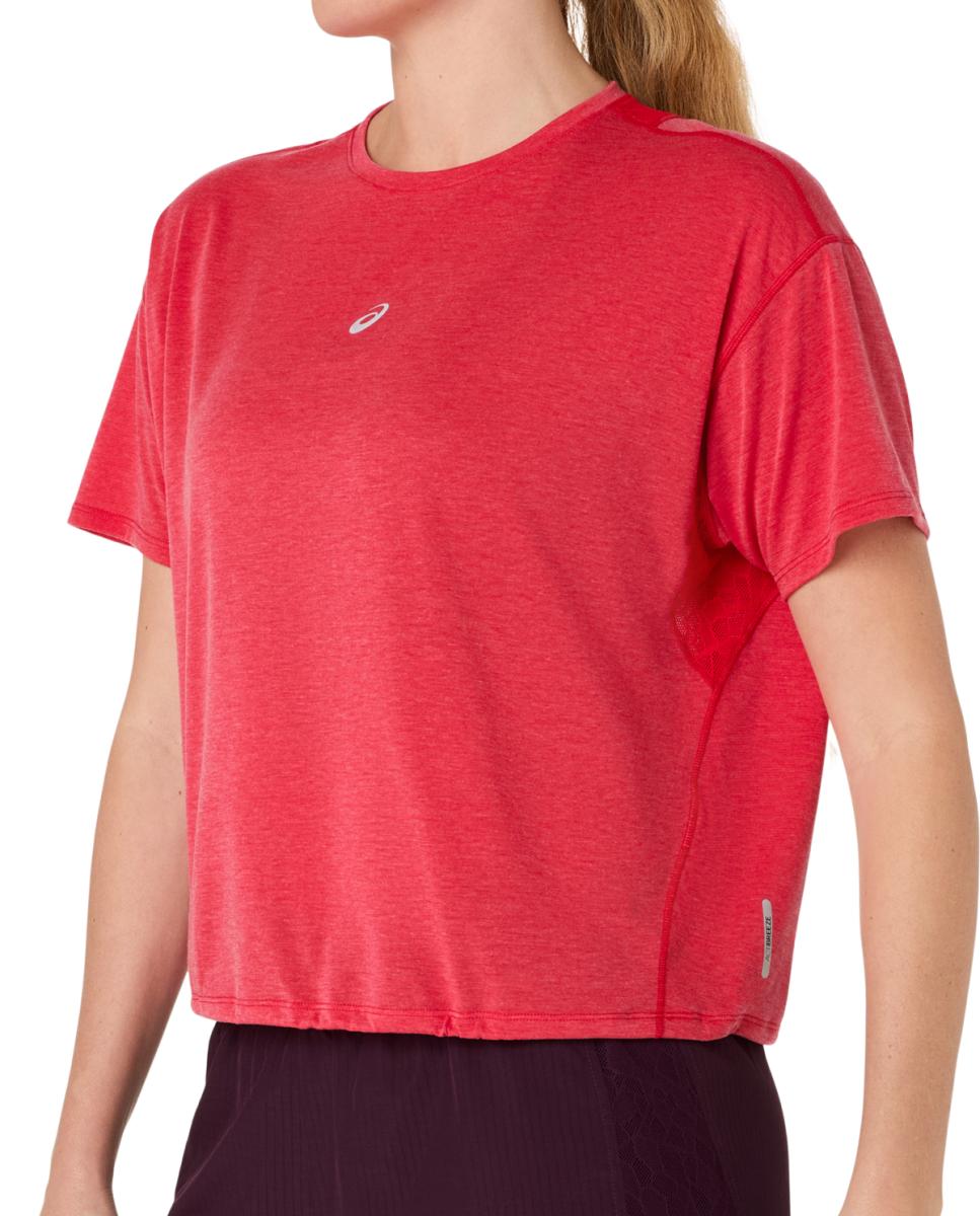 T-shirt de Mulher Nagino Run Ss Top Vermelho-4
