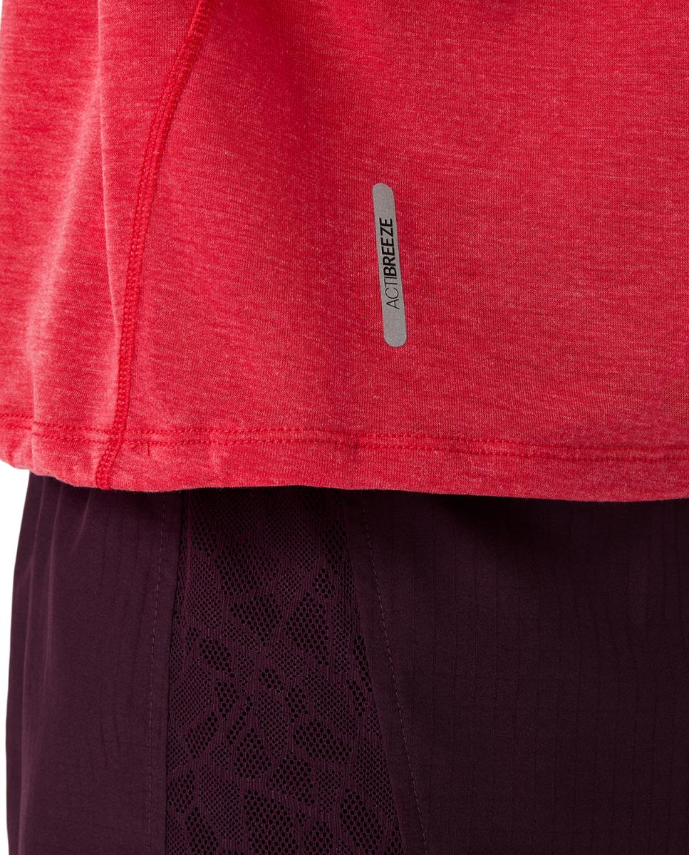 T-shirt de Mulher Nagino Run Ss Top Vermelho-7