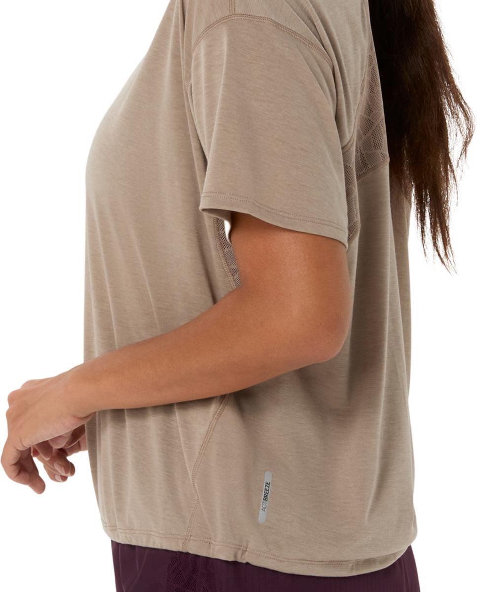 T-shirt de Mulher Nagino Run Ss Top Taupe-4